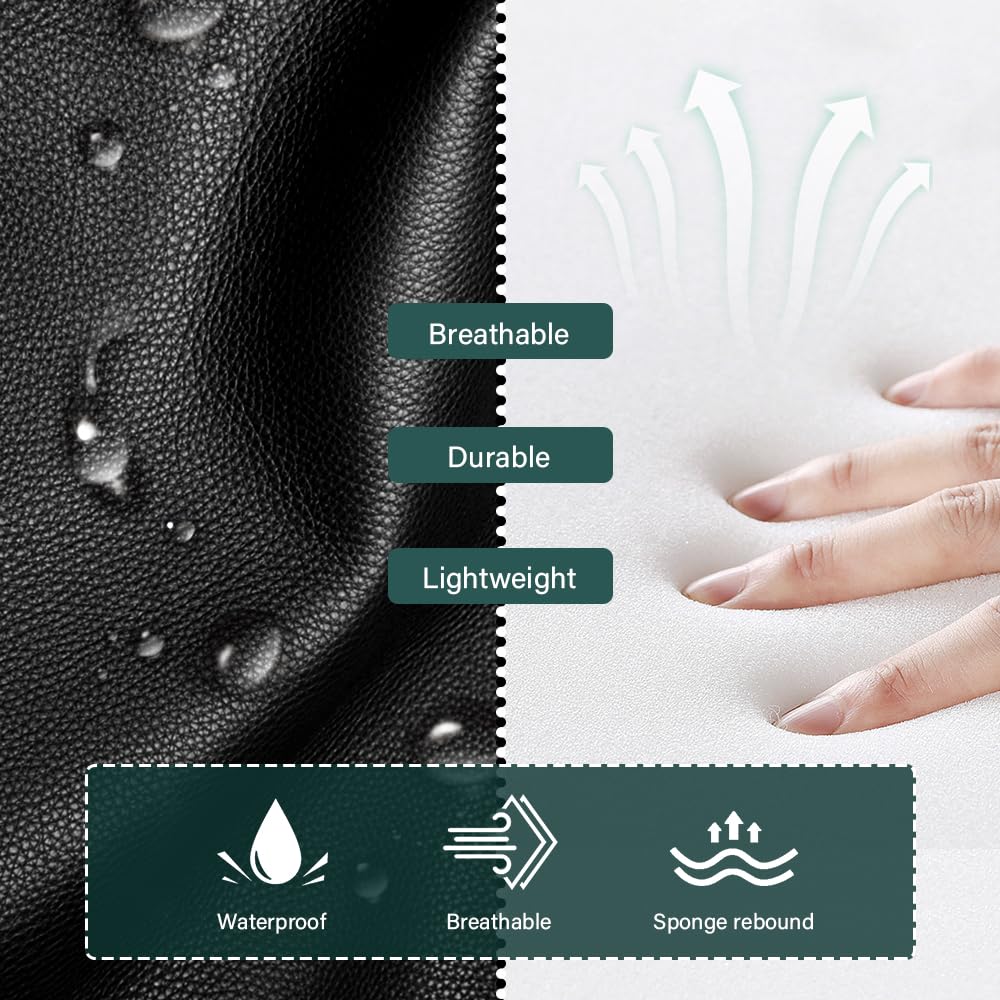 BFTOU Black Square Minimalist Swivel Stool with Wheel Perfect for Work SPA Shop Massage Height-Adjustable and Cost-Effective Rolling Stool Chair with Back BFTOU