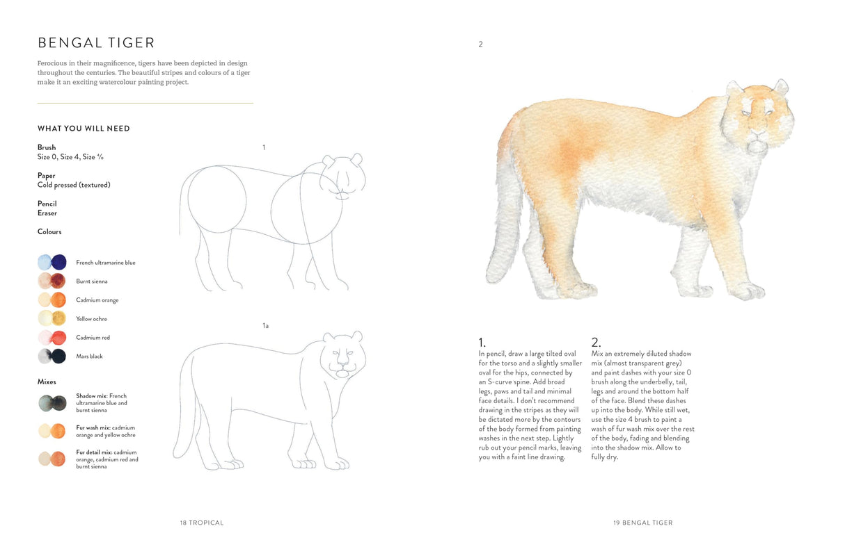 Birds, Bees & Blossoms: A Step-by-step Guide to Botanical and Animal Watercolour Painting Ilex Press