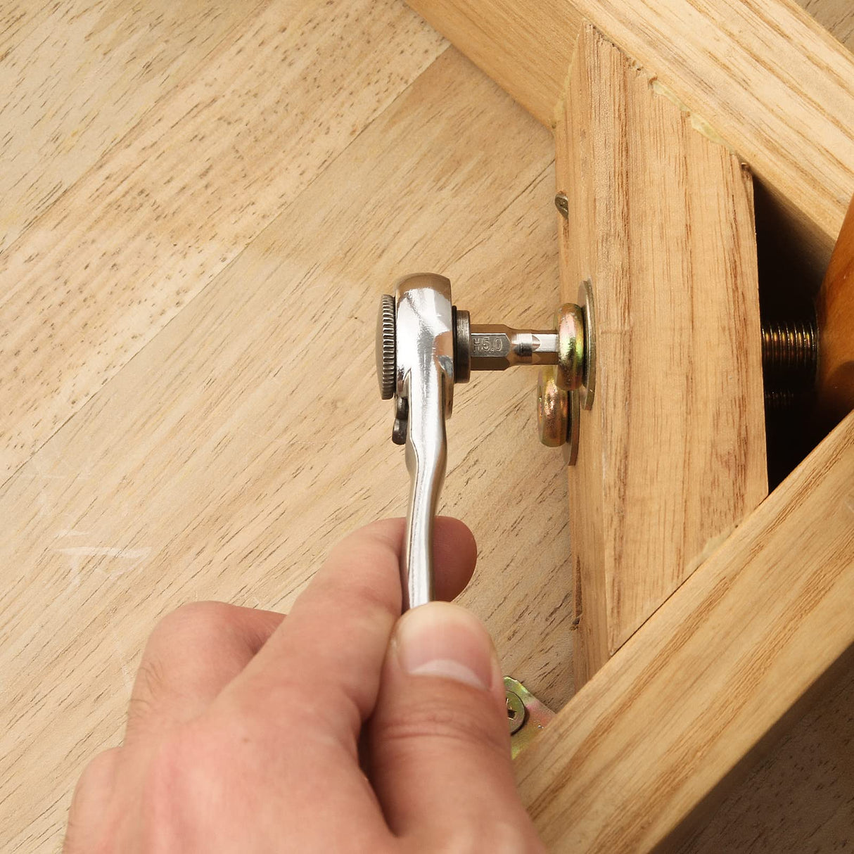 STREBITO Right Angle Screwdriver 32-Piece 1/4 Inch Mini Ratchet Set Low Profile Offset Bit Set with 72-Tooth Ratcheting Wrench Stubby Ratchet 90 Degree Screwdriver for Small Spaces STREBITO