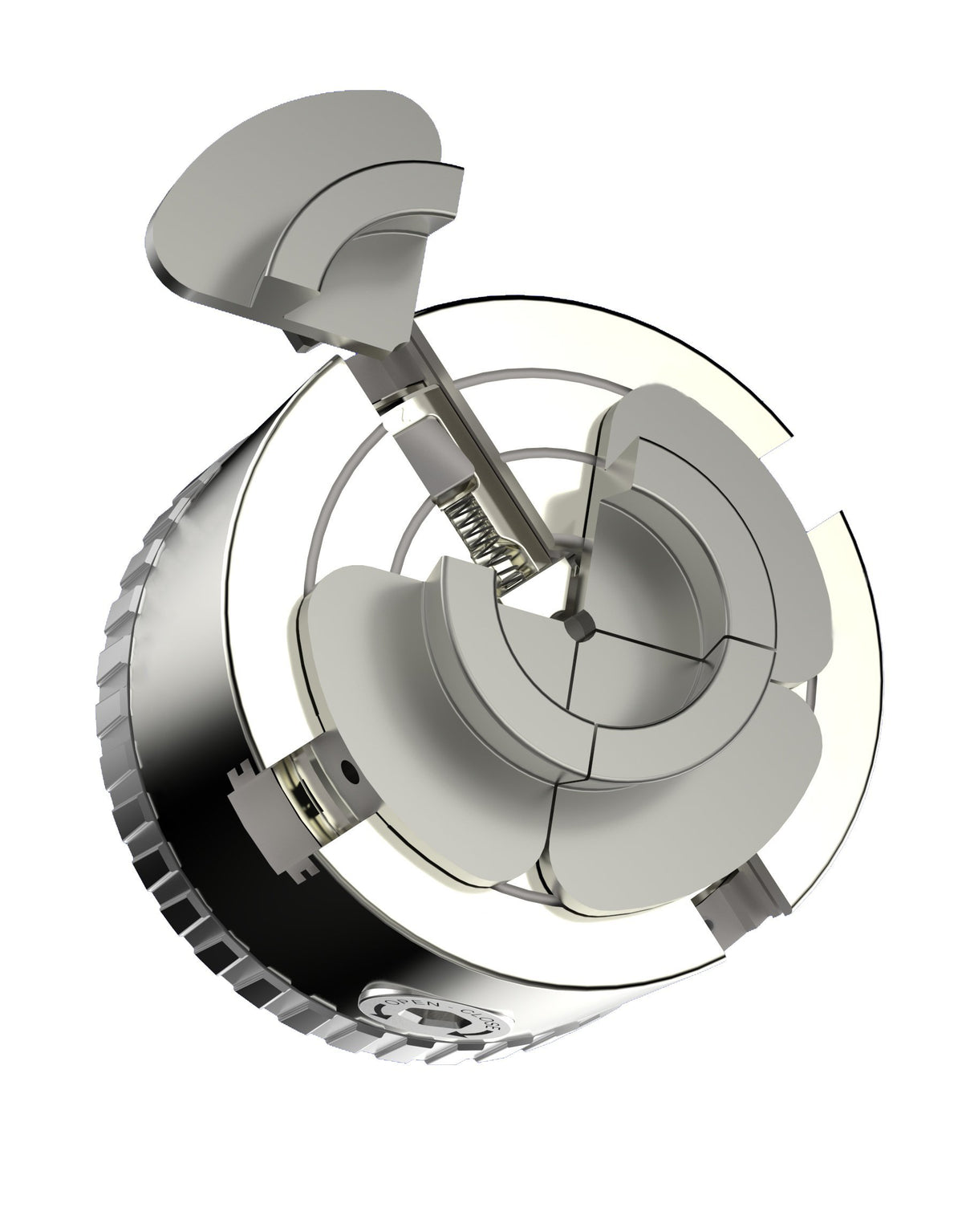 Easy Wood Tools C1000 1" x 8 TPI Threads Wood Turning Lathe Quick Change 4 Jaw Chuck with Zoom Ring, Snap Lock Technology and Stainless Steel Chucking Screw Easy Wood Tools