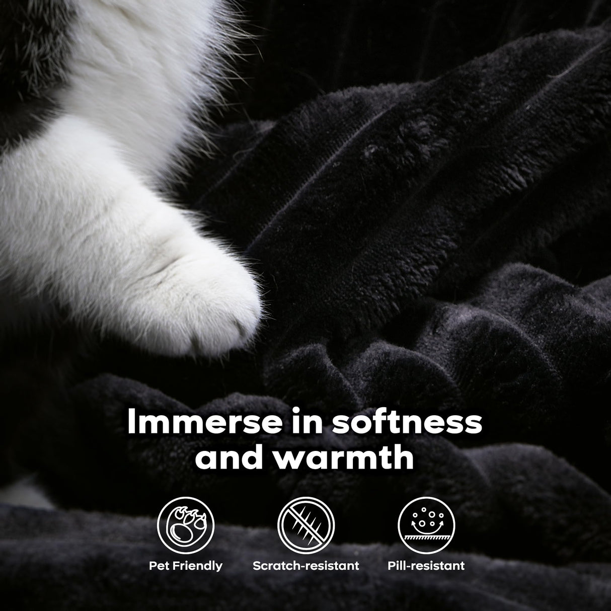 ovios 130.7" Modular Sectional Sofa Couch, U Shaped Minimalist Couches with Sofa Bed Chaise, Modern Deep Seat Cloud Plush Corduroy Sofa Set for Living Room, 6 Seat, Black ovios