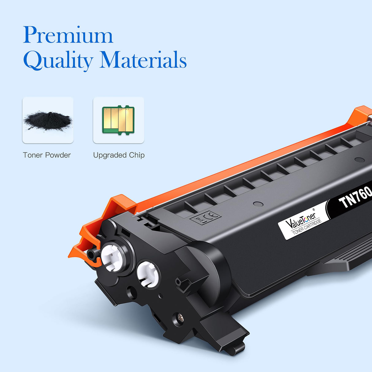 Valuetoner TN760 Toner for Brother Printer Compatible for Brother Toner TN-730/TN-760 use with Brother HL-L2350DW HL-L2395DW HL-L2390DW HL-L2370DW MFC-L2690DW L2750DW L2710DW L2550DW Printer (2 Black) Valuetoner