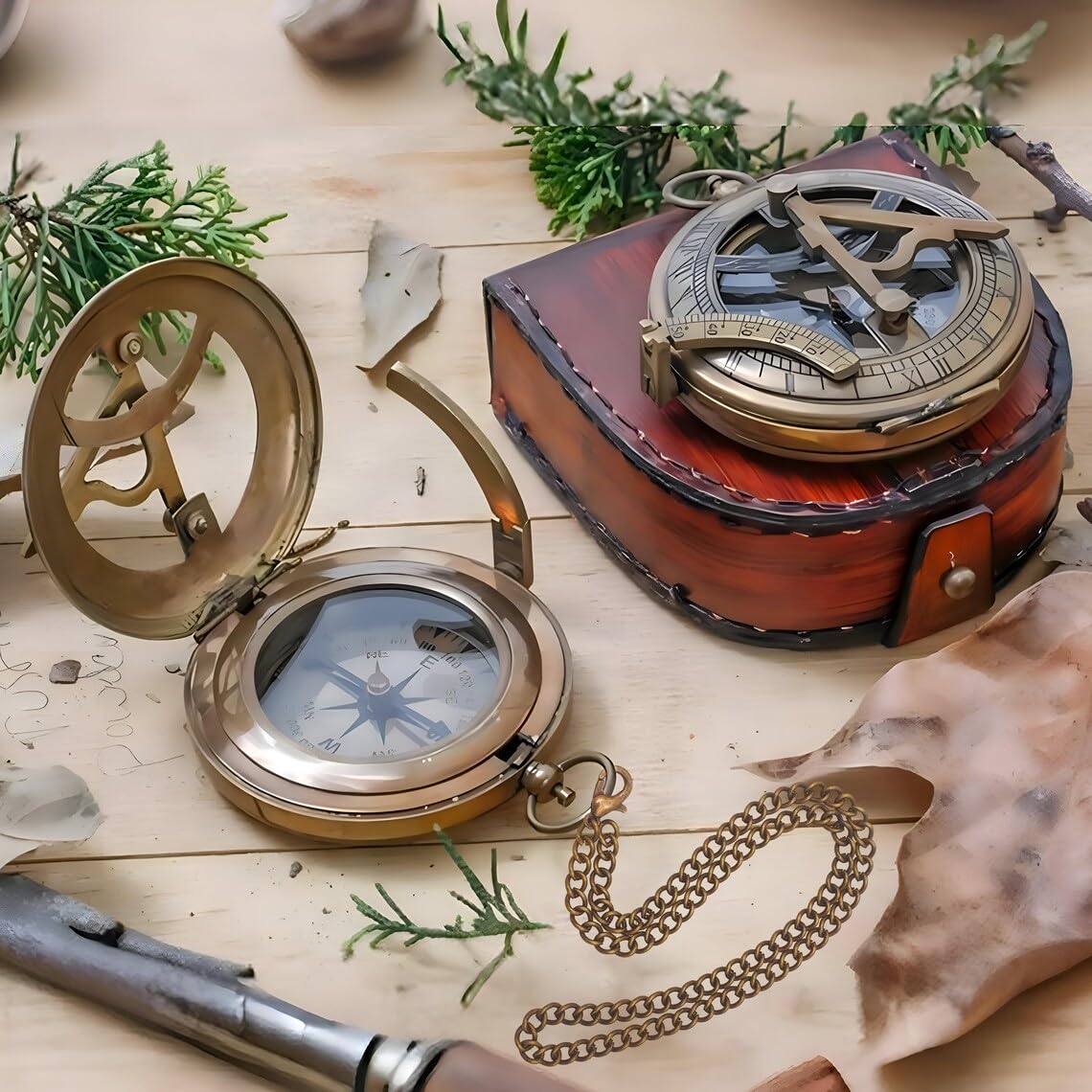 Personalized Compass Gifts, Engraved Custom Sundial Clock, Wedding Gift, Groomsmen Gift, Keepsake, Christmas, Baptism, Graduation, Boy Scouts, Anniversary, Fathers Day, Mothers Day RUNADI