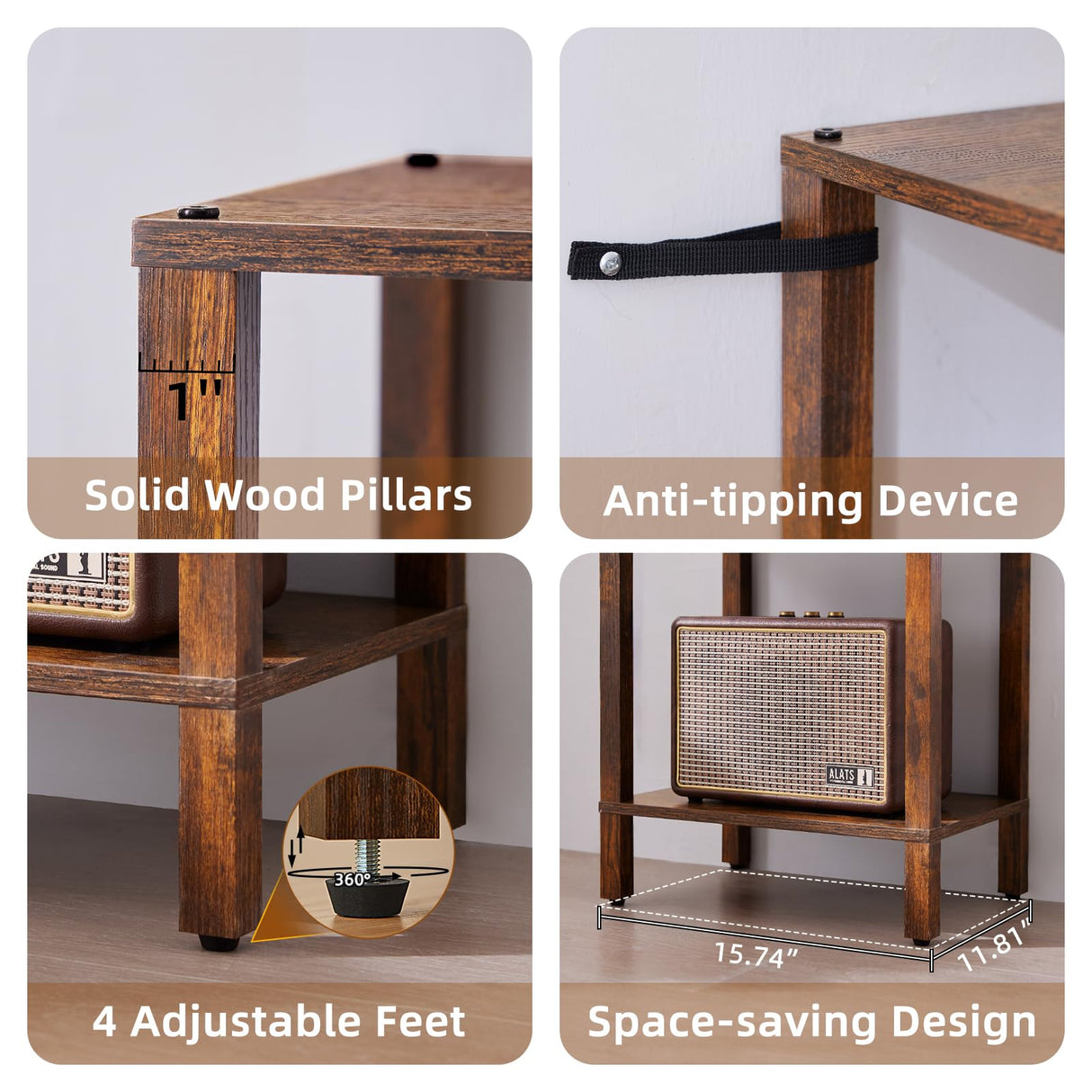 YUFAM 54in Tall Bookshelf 5-Tier Small Narrow Bookcase, Skinny Book Shelf for Small Space, Farmhouse Slim Shelf with Storage, Wood Freestanding Display Thin Bookshelves for Living Room, Office, Brown YUFAM