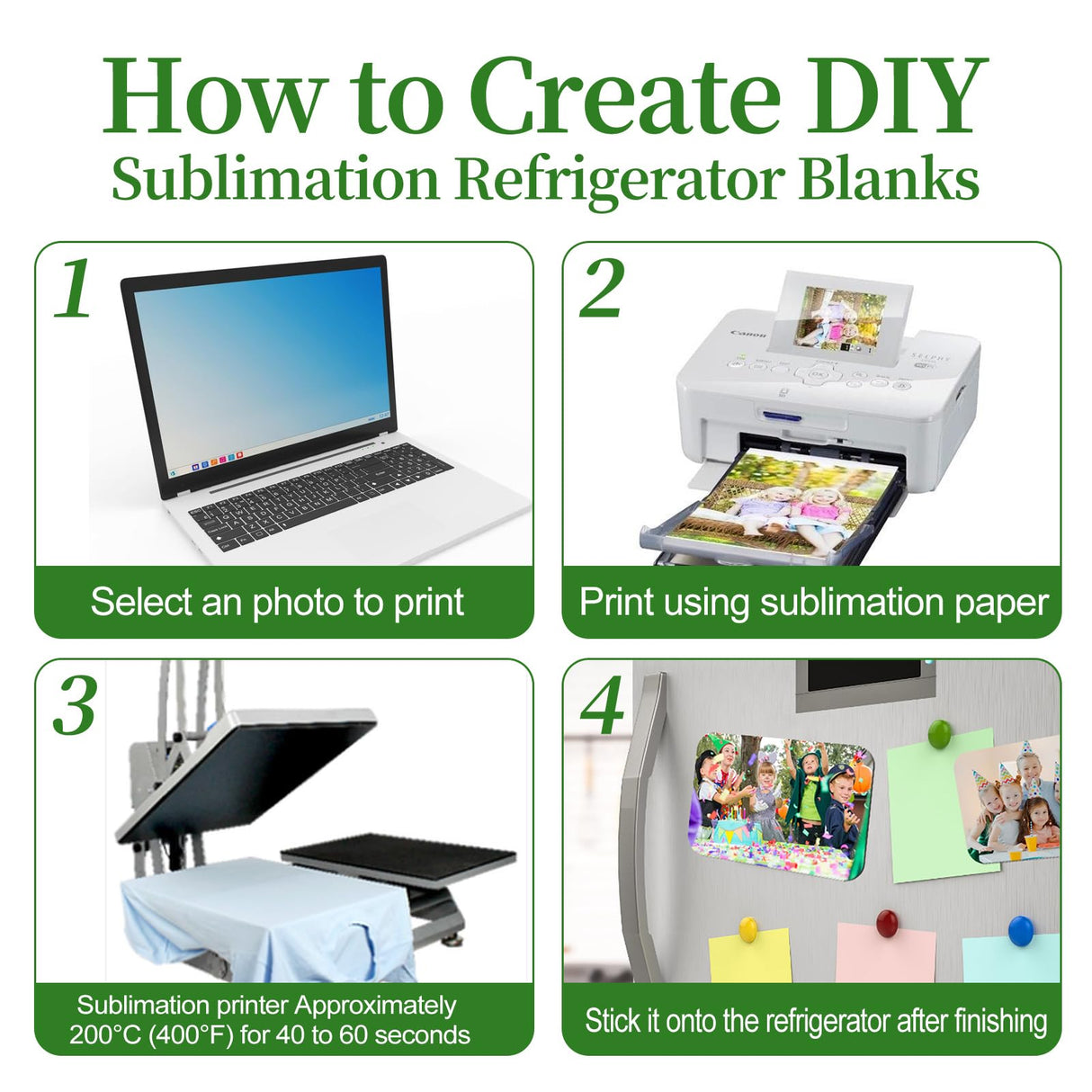 44 Pcs 4 x 6 Inch Thick Sublimation Blank Refrigerator Magnets Blanks Sublimation Magnet with 22 Pcs Fridge Magnets 22 Pcs Large Rectangle Blanks for Kitchen Microwave Oven Office Decor Supplies SENONAPO