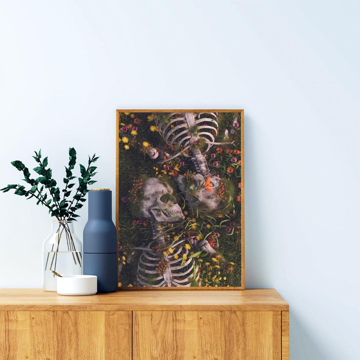 hkejoi Skull Diamond Art Kits for Adults,Skeleton Diamond Painting Kits,Skeleton Gem Art Kits Everlasting Love for Home Wall Decor 12x16 inch hkejoi