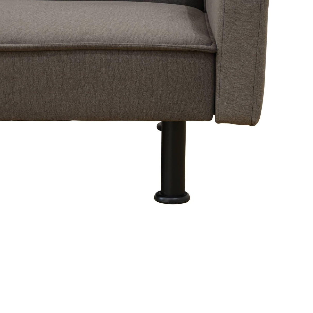 Nicbex Futon Sofa Bed Convertible Futon Sofa Couch Bed with Armrests,Sofa Converts into Sofa Bed, Upholstered Couch Sleeper, Folding Sofa Bed Futon Set for Living Room, Office, Apartment, Dark Grey NicBex