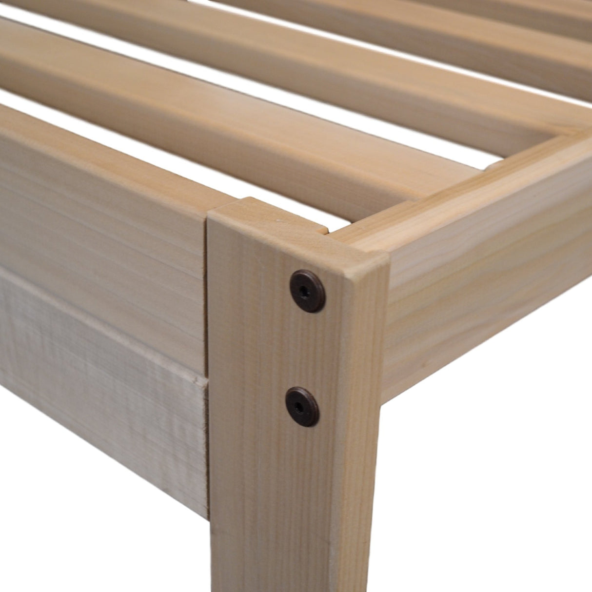 Nomad Platform Bed by KD Frames - King Size Unfinished Wood Bed Frame with Minimalist Swedish Design KD Frames