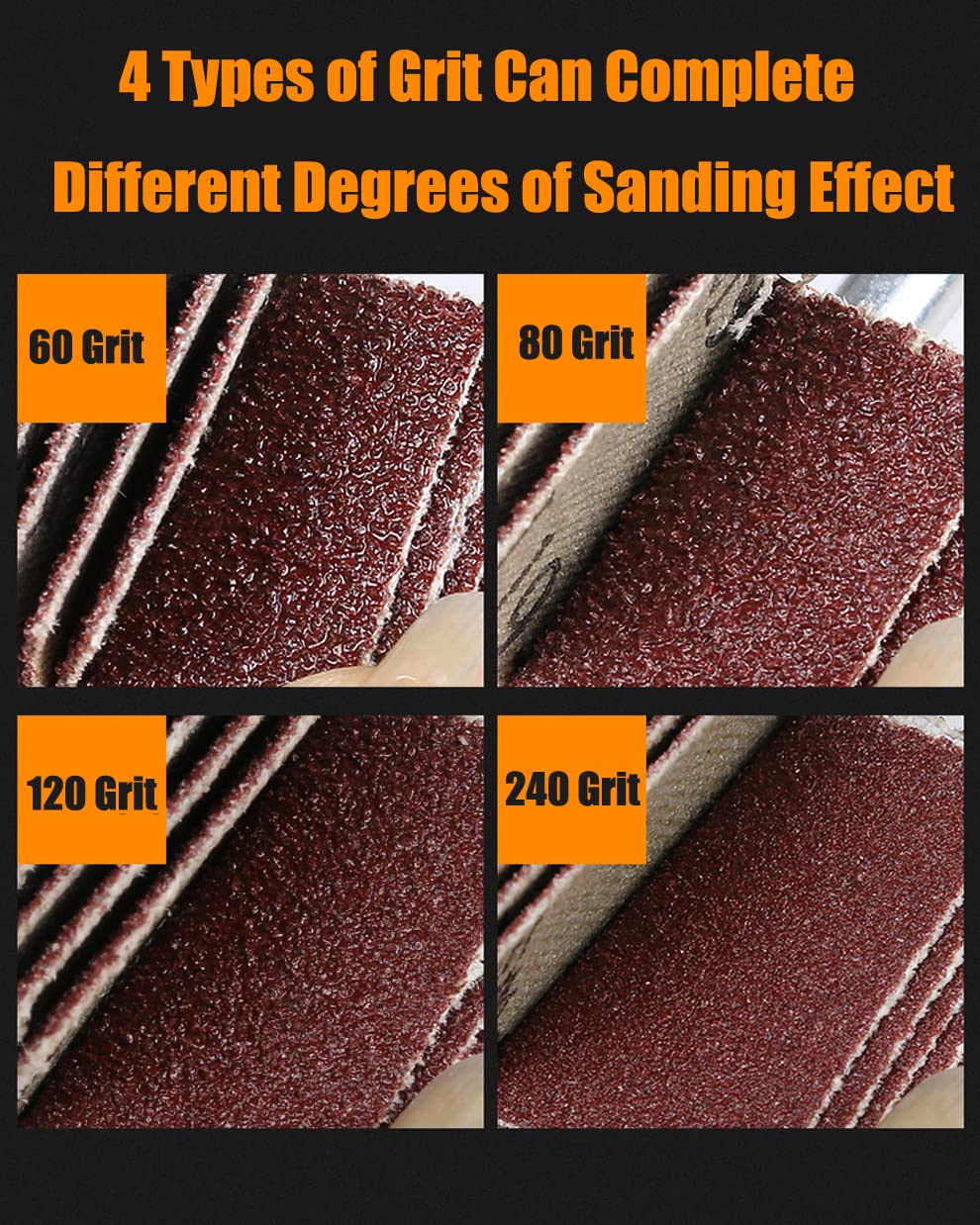 Mixiflor 20 Pcs 5 Sizes 60/80/120/240 Grits Abrasive Flap Wheel Sander, 1/4 Inch Shank Flap Wheels for Drill, Die Grinder Flap Wheel,Flap Wheel Sander for Drill Mixiflor