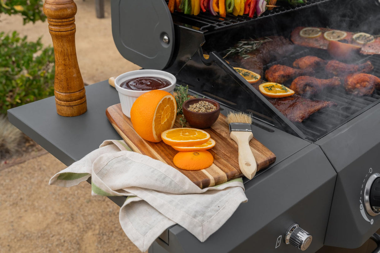 Megamaster 5-Burner Gas Grill with Side Burner, 66,000 BTUs, 753 SQ. In. Cooking Area, 2 Wheel Transport, Propane BBQ Grill with for Outdoor Cooking, Patios, and More - 720-1095 Megamaster