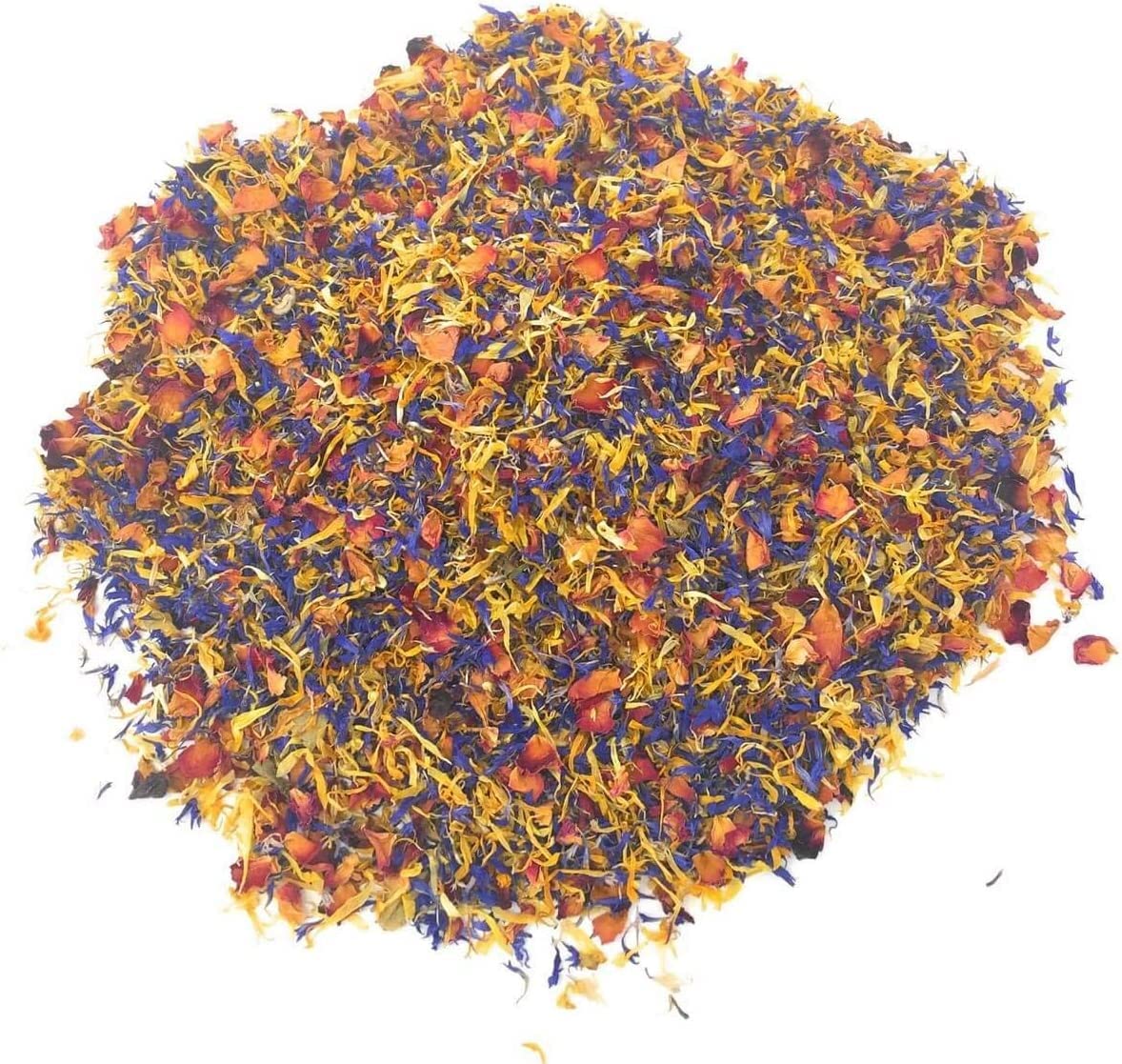 Spring Flower Blend – Edible flowers - Rose, Cornflower and Marigold - All natural, Culinary grade Delights (0.35oz) - Premium Quality - Perfect for Beverages, Cakes Naturegrail