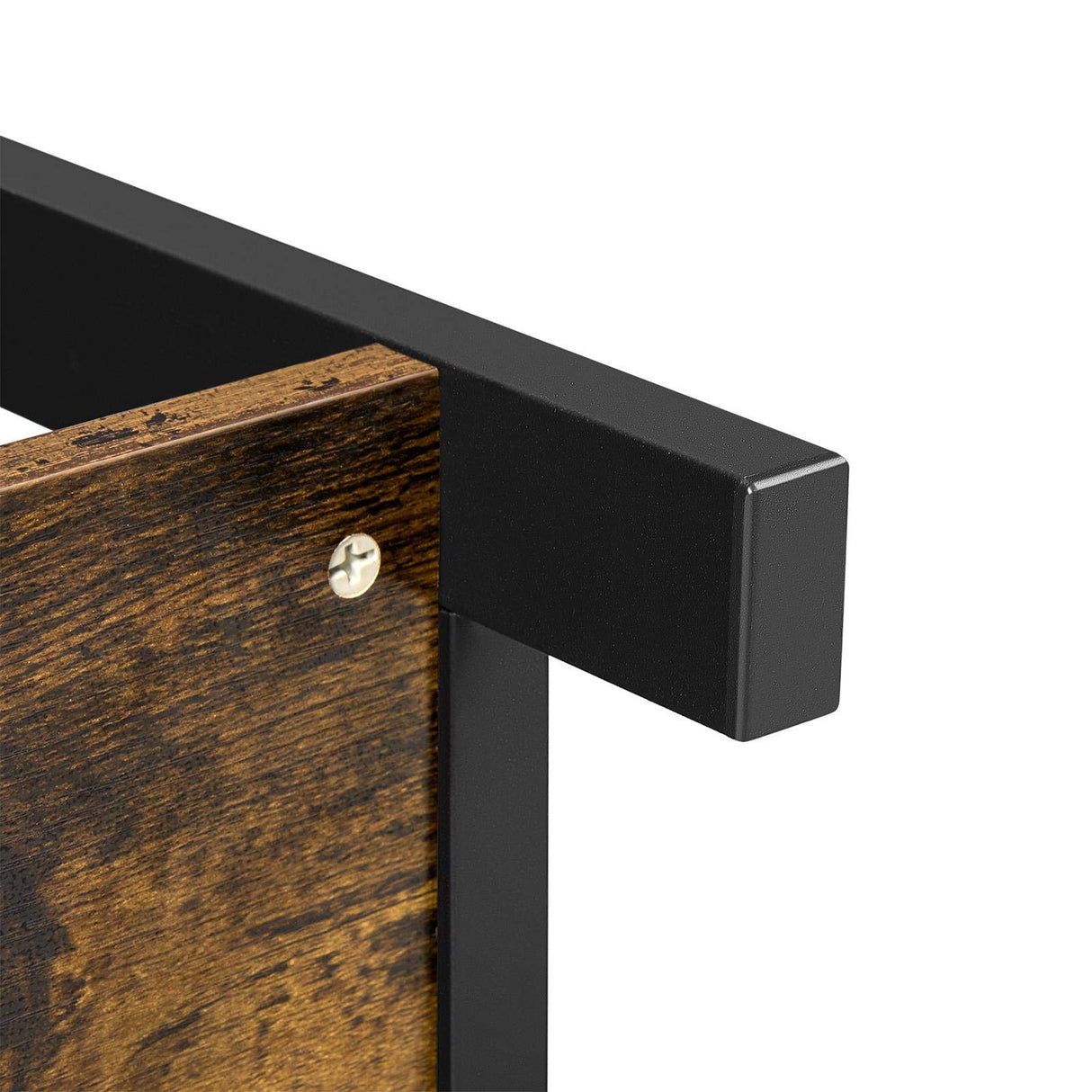 Yaheetech TV Stand for TV up to 45 inch, Entertainment Center with Drawer, Media Console Table with Storage Shelves, for Living Room, Metal Frame, Rustic Brown Yaheetech