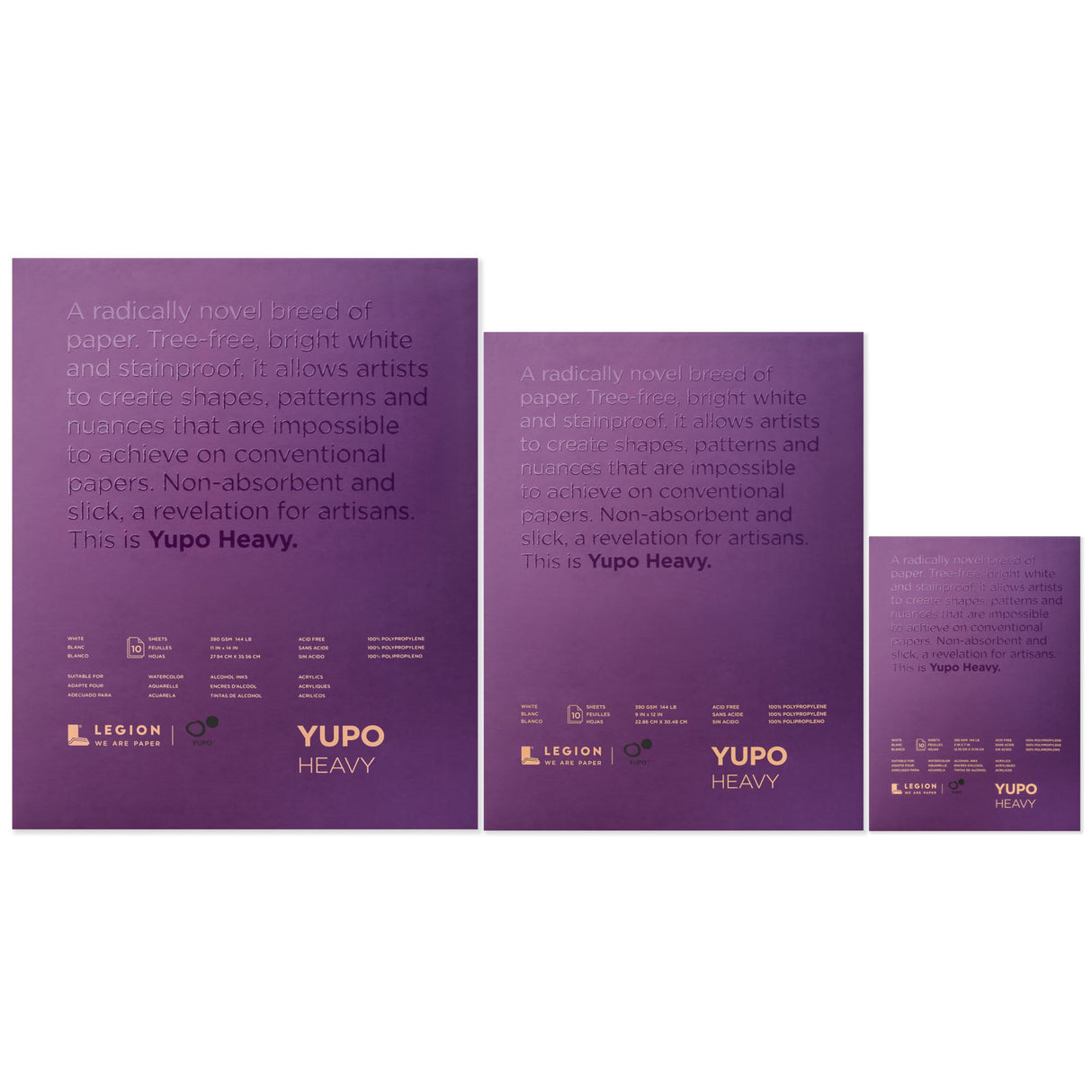 Yupo Paper Painting and Drawing, Multi 9-x-12-Inch Legion