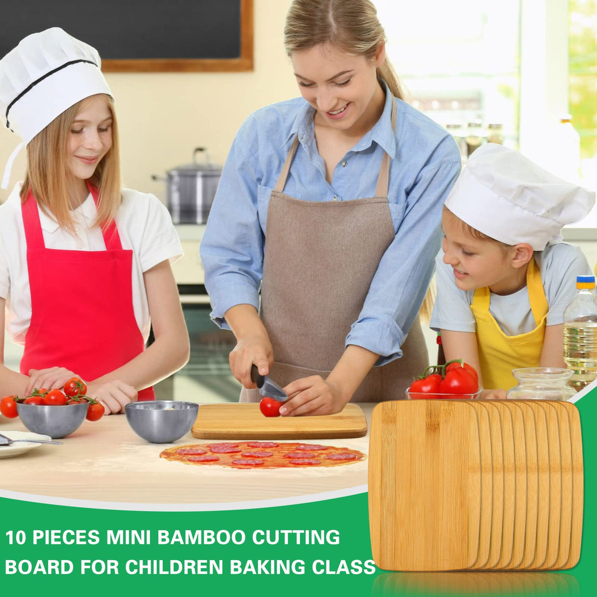 Yinkin 10 Pcs Mini Charcuterie Boards Bulk Cutting Engraving Appetizer Board Bamboo Small Wedding Kitchen Bar Chopping Wooden Serving for Housewarming Paint(Classic Style, 6 x 9 x 0.4 Inches) Yinkin