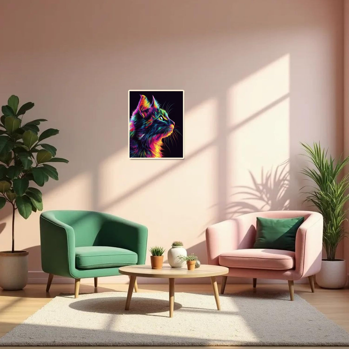 obterie Cat Paint by Numbers Kit for Adults Beginner Animal Oil Painting Kit Adult Paint by Number Kits on Canvas DIY Painting for Beginners Art by Numbers for Gifts Home Wall Decor 16x20 Inch obterie