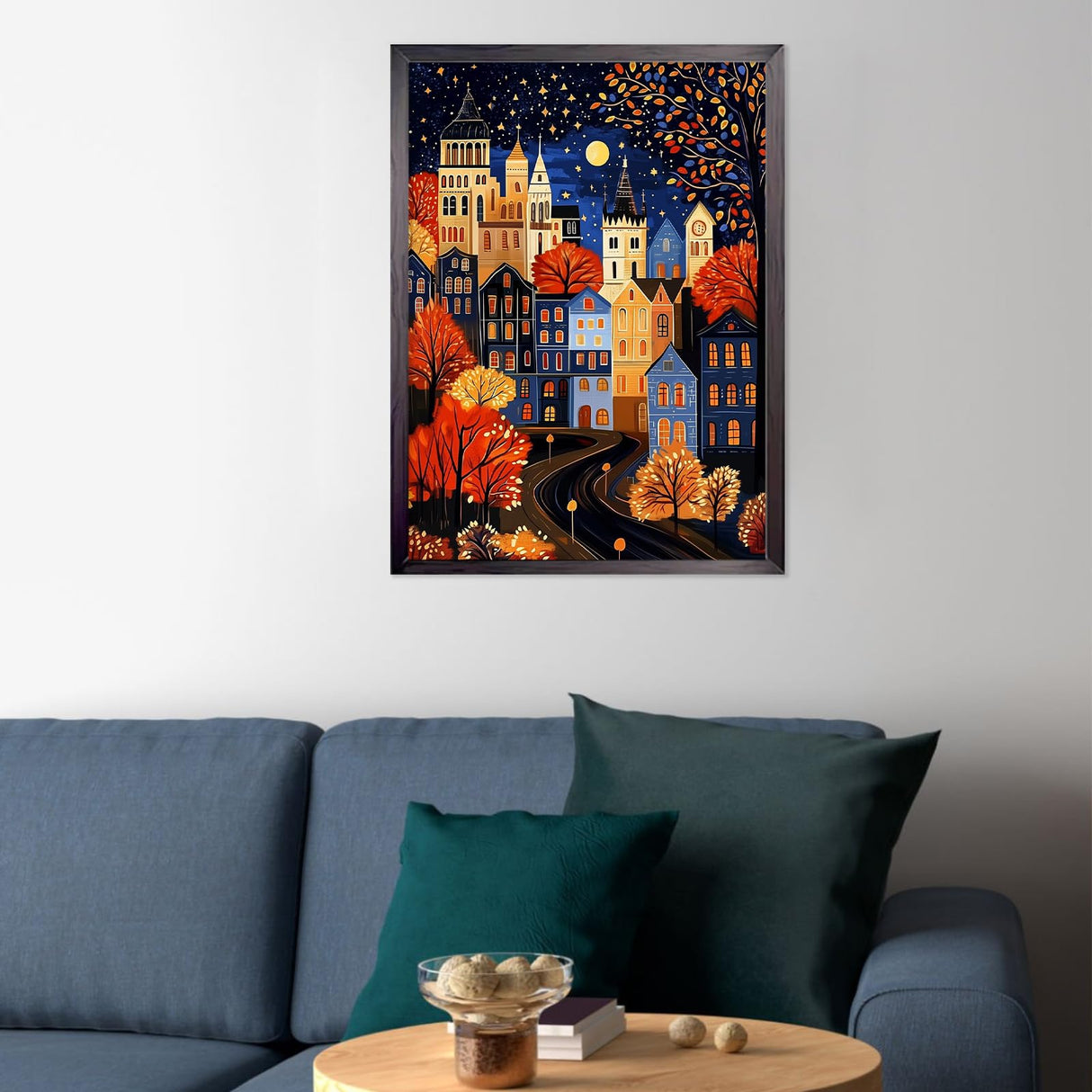 CEOVR European Town Diamond Art Kits for Adults, Abstract House Diamond Painting Dots DIY DIY Gem Art, Adult Crafts Kits Wall Decor for Home Office 12x16in CEOVR