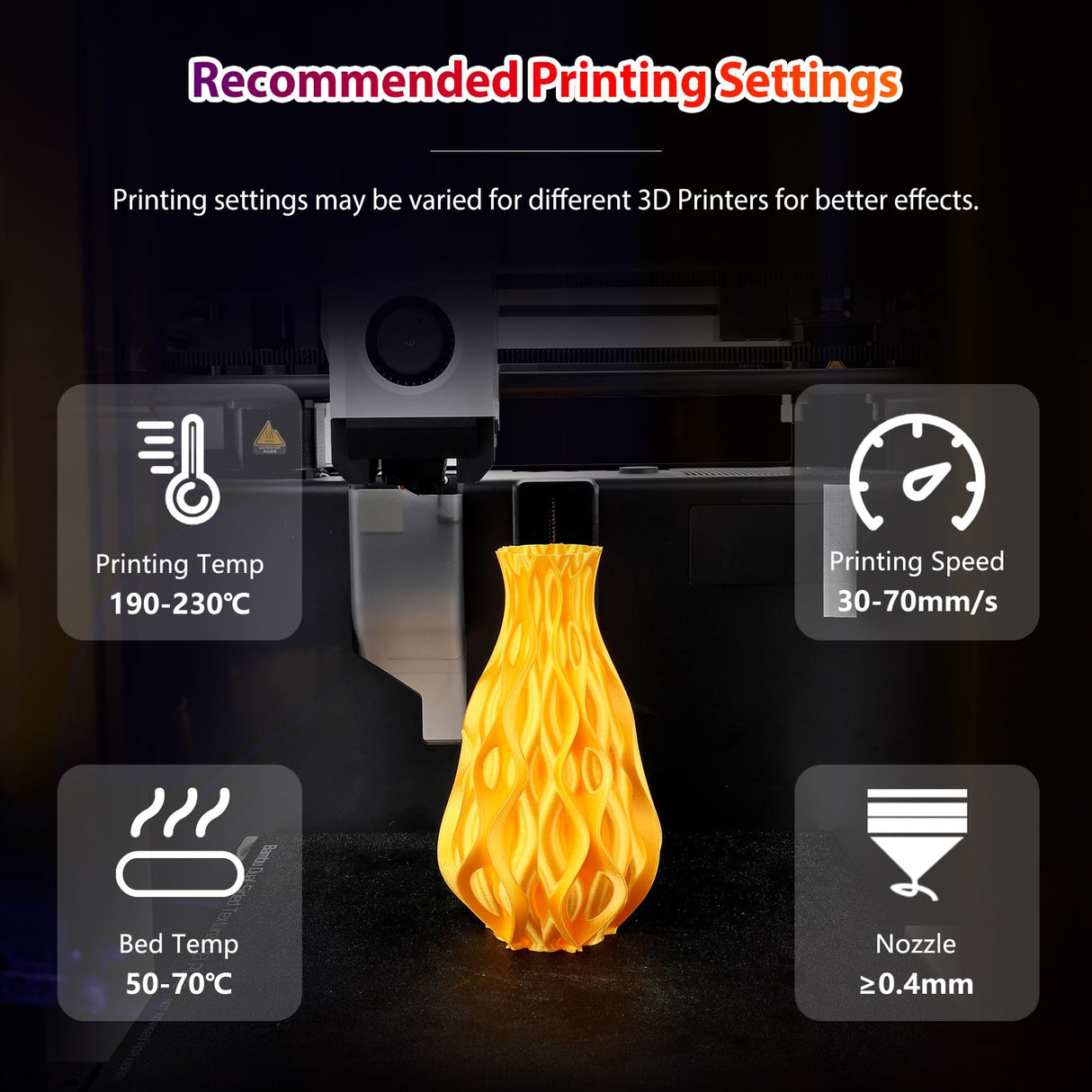 dikale PLA+ 3D Printer Filament 1.75mm No Tangle, Net Weight 250g Spool, 12 Packs, PLA Pro Plus, 12 Assorted Multiple Colors, Total 3KG Material dikale