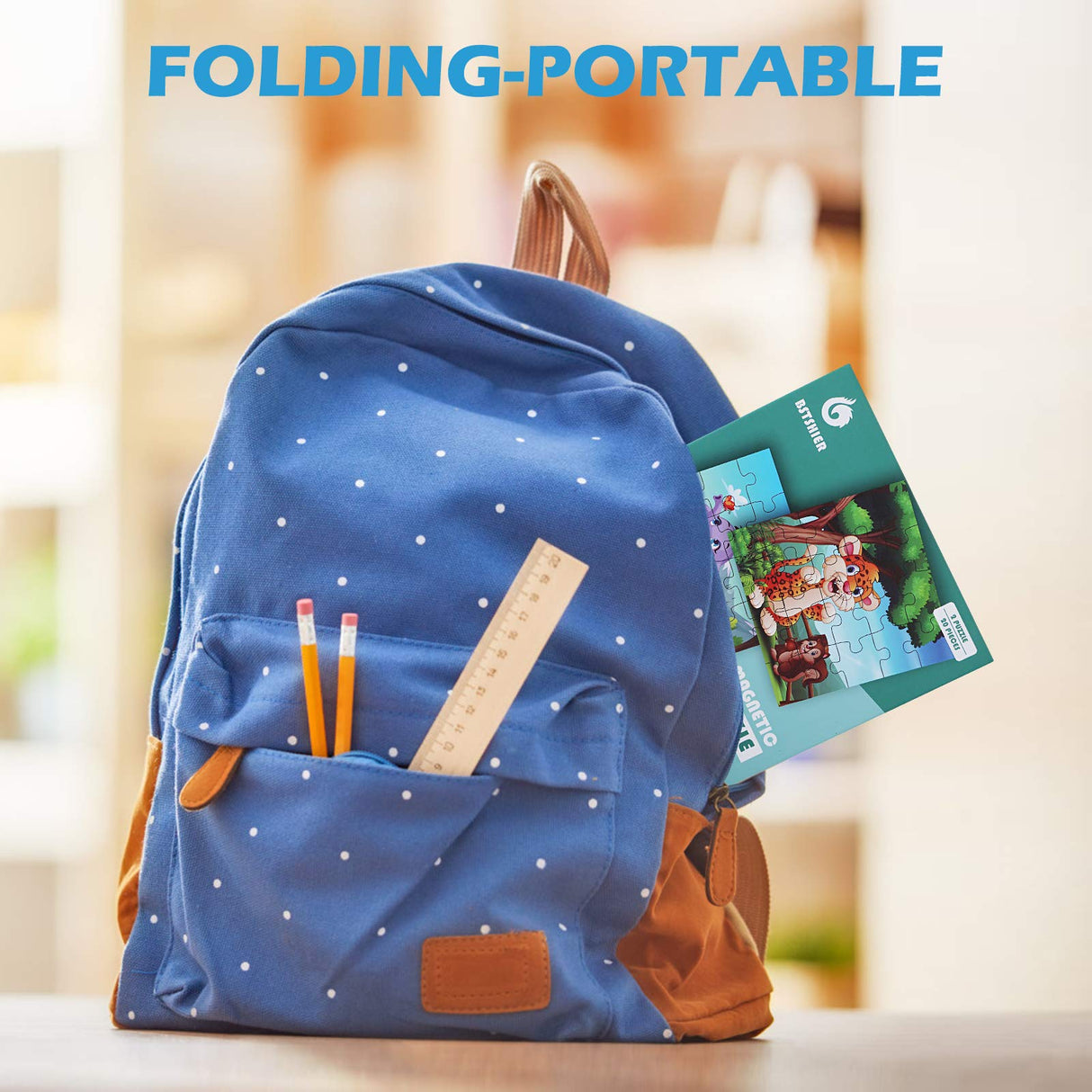 Travofun Magnetic Puzzles for Kids Ages 3-5,20 Piece Jigsaw Animal Puzzles for Toddlers 2-4,Children Travel Activity Toys Games for 3 4 5 6 Years Boys in Car Airplane,Learning Magnet for Road Trip BST SHIER