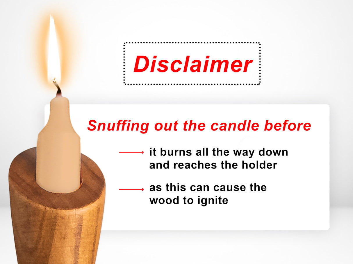 OLEEK wooden taper candle holders - wood taper candle holders for Table Centerpiece - wood candlestick holders (9", 8", 6") - wooden candlestick holder for 7/8" candle stick candlesticks holders woods OLEEK