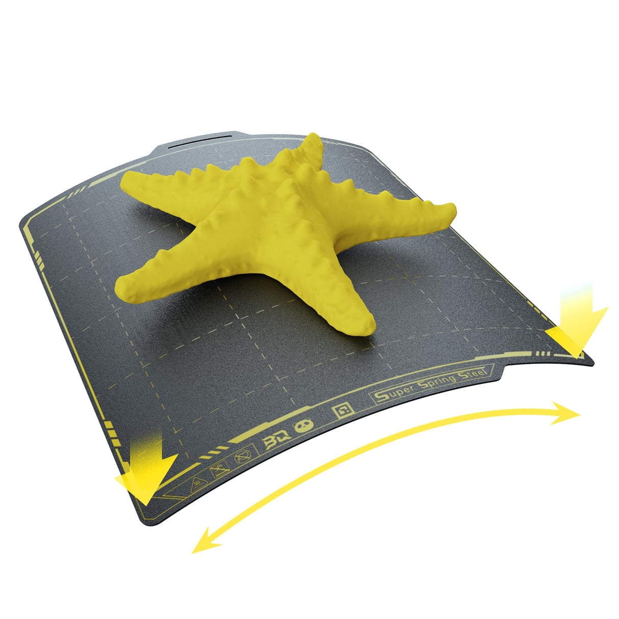 BIGTREETECH SSS Double-Sided Panda Spring Steel Build Plate Compatible with Bambu-Lab X1C/X1E/P1P/P1S/A1 3D Printer, 258x258MM(10.16x10.16in) Ultra-Flexible Sheet Removable Surface Platform (Black) BIGTREETECH