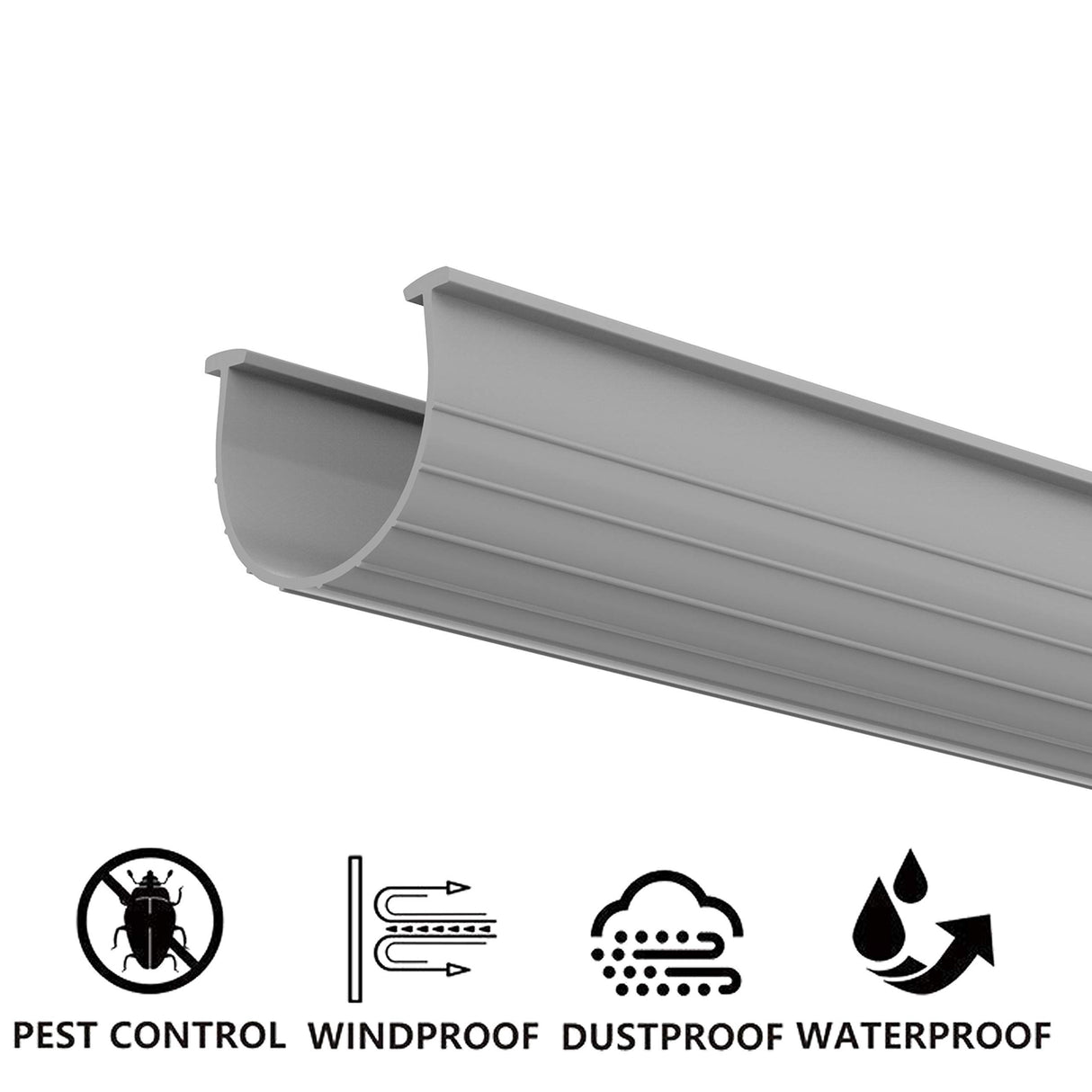 The 2021 Gray Garage Door Bottom Seal | 20 Foot, 3.5-3.75 Inch Width Garage Rubber Replacement Kit | T-Ends (1/4-5/16 Inch) Garage Door Weather Seal Threshold Strip | Easily Cut & Adapt to Doors HOOIMA