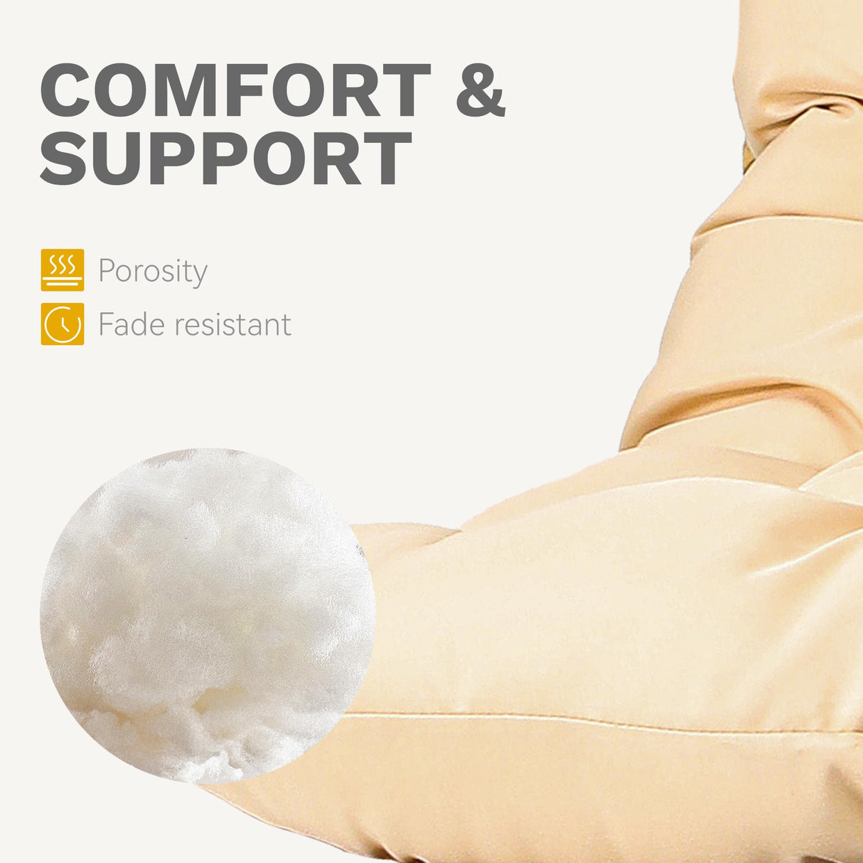 DWVO Egg Hanging Swing Chair with Stand Egg Chair Wicker Egg Chair with Cushions 330lbs for Patio, Bedroom, Garden and Balcony, Beige DWVO