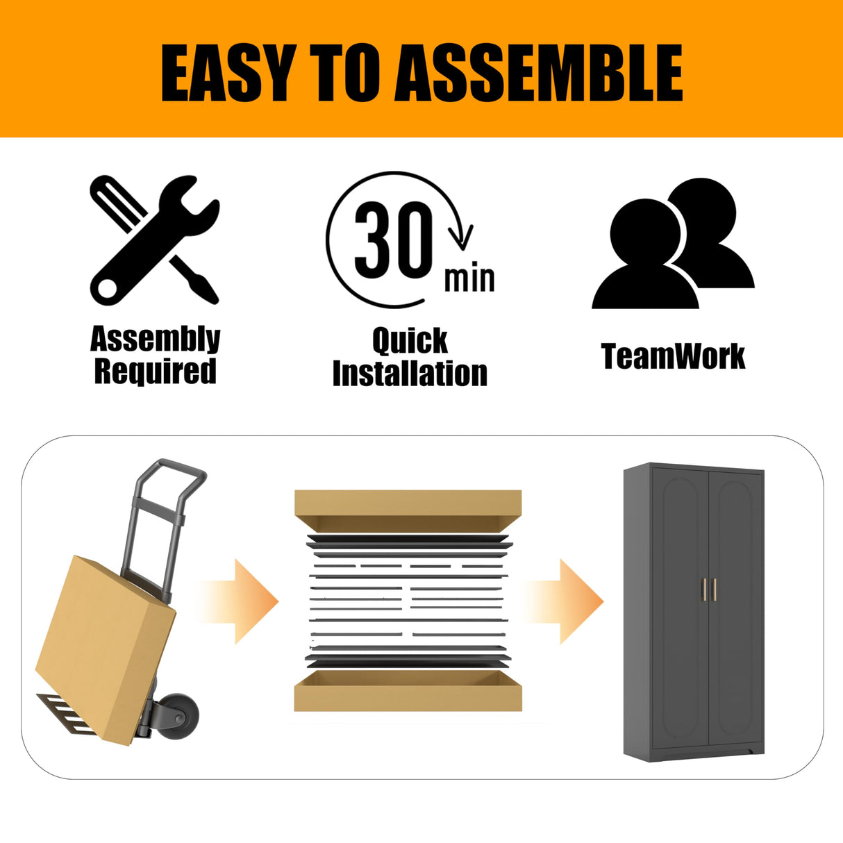 Black Metal Storage Cabinet with with Door, Kitchen Pantry Cabinet with 3 Adjustable Shelves, 60" Tall Storage Cabinets, Steel Large Cupboard for Home Office, Living Room, Dining Room, Kitchen MetalMax