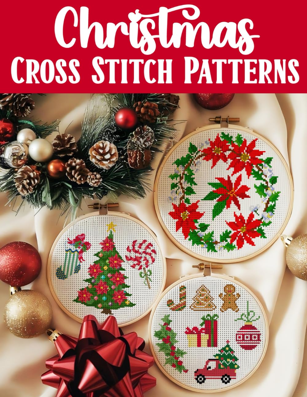 Christmas Cross Stitch Patterns: Discover endless holiday inspiration with over 300 easy-to-follow patterns for decorations, gifts, and festive projects WoodArtSupply