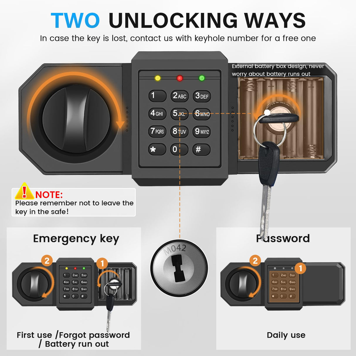 3.0 Cuft Large Fireproof Safes for Home, Digital Home Safe with Programmable Keyboard, Spare Keys and Removable Shelf, Anti-Theft Fire Safe Box for Money, Firearm, Medicines, Documents Bukumo