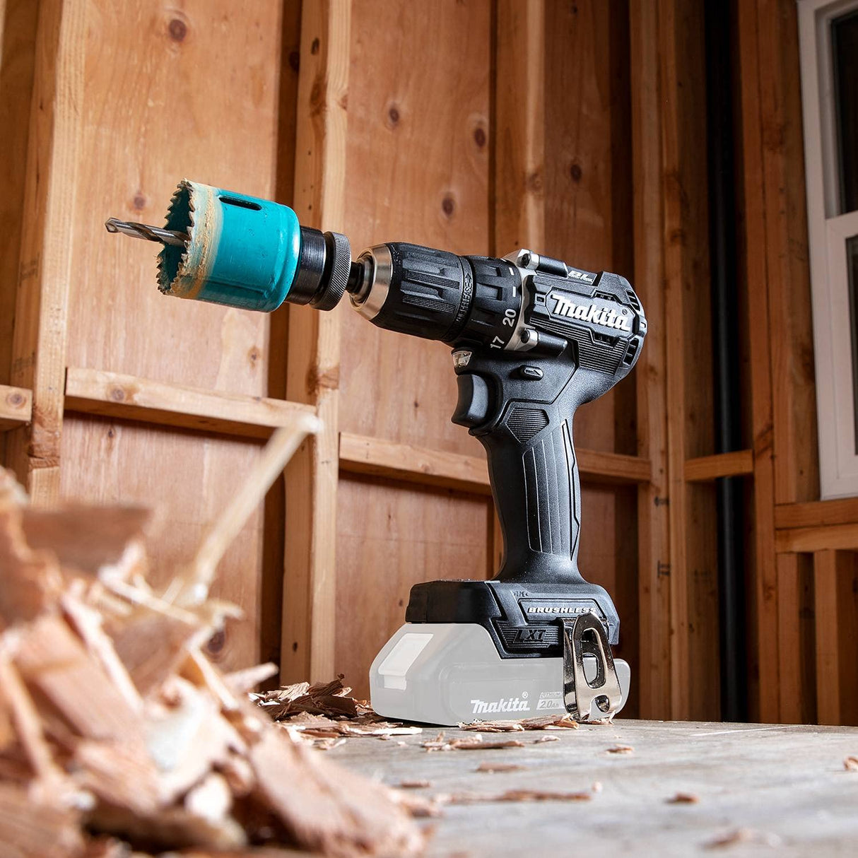 Makita XFD15ZB 18V LXT Lithium-Ion Sub-Compact Brushless Cordless 1/2" Driver-Drill, Tool Only, Black Makita