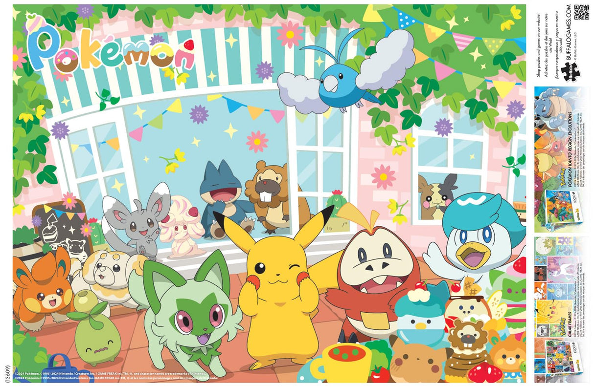 Buffalo Games - Pokemon - Happy Cafe - 1000 Piece Jigsaw Puzzle for Adults -Challenging Puzzle Perfect for Game Nights - Finished Size is 26.75 x 19.75 Buffalo Games