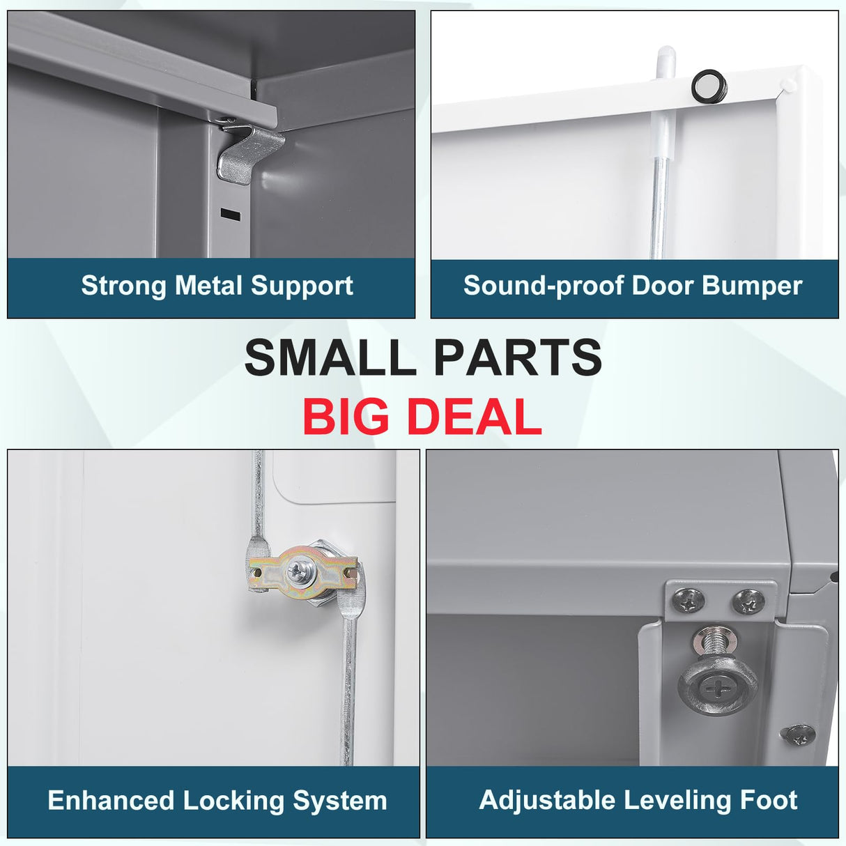 MIIIKO Metal Storage Cabinet with Locking Doors, 72" Tall Cabinet with 5 Adjustable Shelves for Home Office, Locking Utility Storage Cabinets MIIIKO