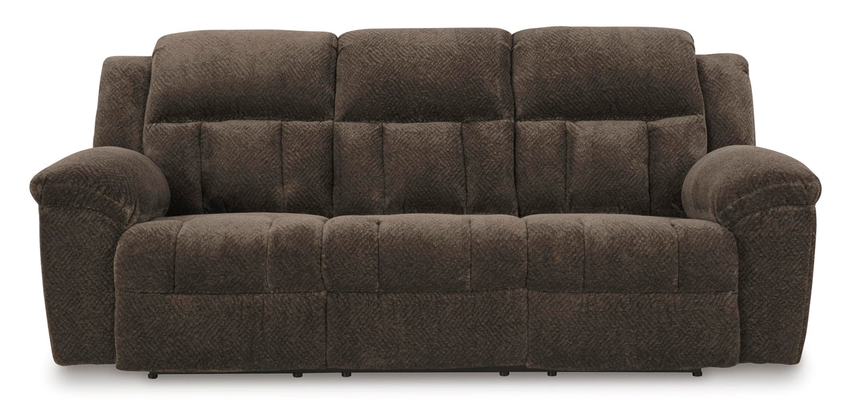 Signature Design by Ashley Frohn Modern Manual Reclining Sofa, Dark Brown Signature Design by Ashley