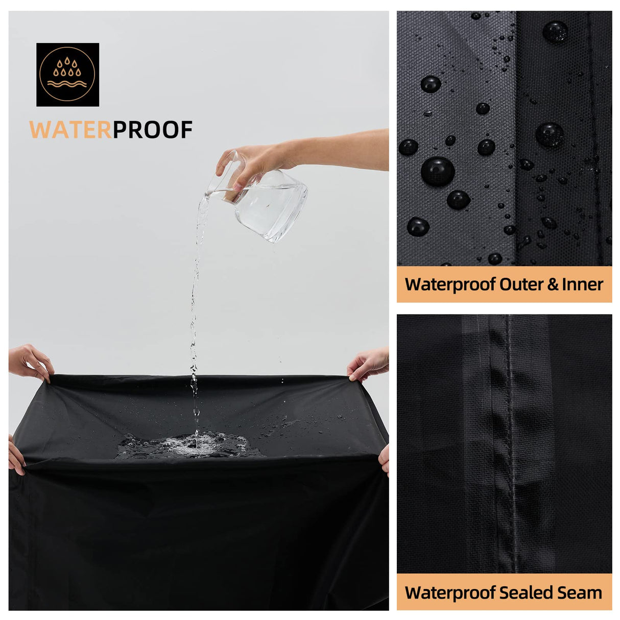 NOELIFE Grill Cover for Blackstone 22 inch Griddle with Hood and Stand, Waterproof Griddle Accessories for Blackstone 17 and 22 inch, Windproof and UV Resistant (Cover only) NOELIFE