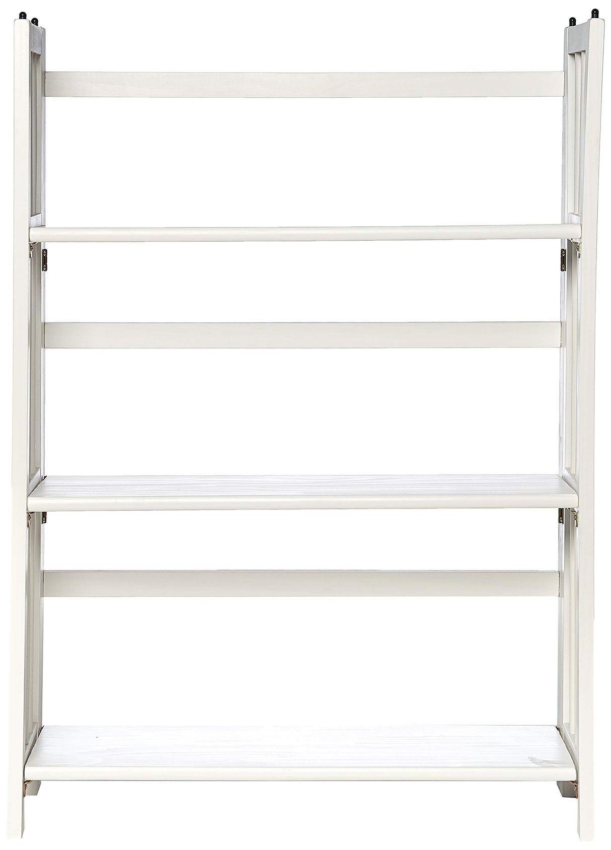 Casual Home 3-Shelf Folding Stackable Bookcase (27.5" Wide)-White Casual Home