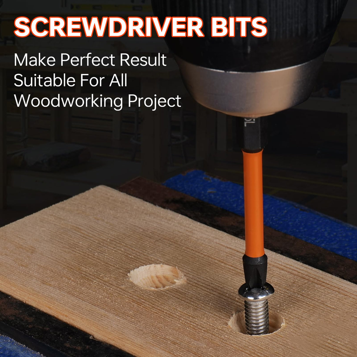 Matework Countersink Drill Bit Set, M2 Cobalt HSS Counter Sink Drill Bit for Wood, Adjustable Depth Drill Bit Set, 15PCS Wood Plug Cutter Drill Bit Set for Woodworking Matework