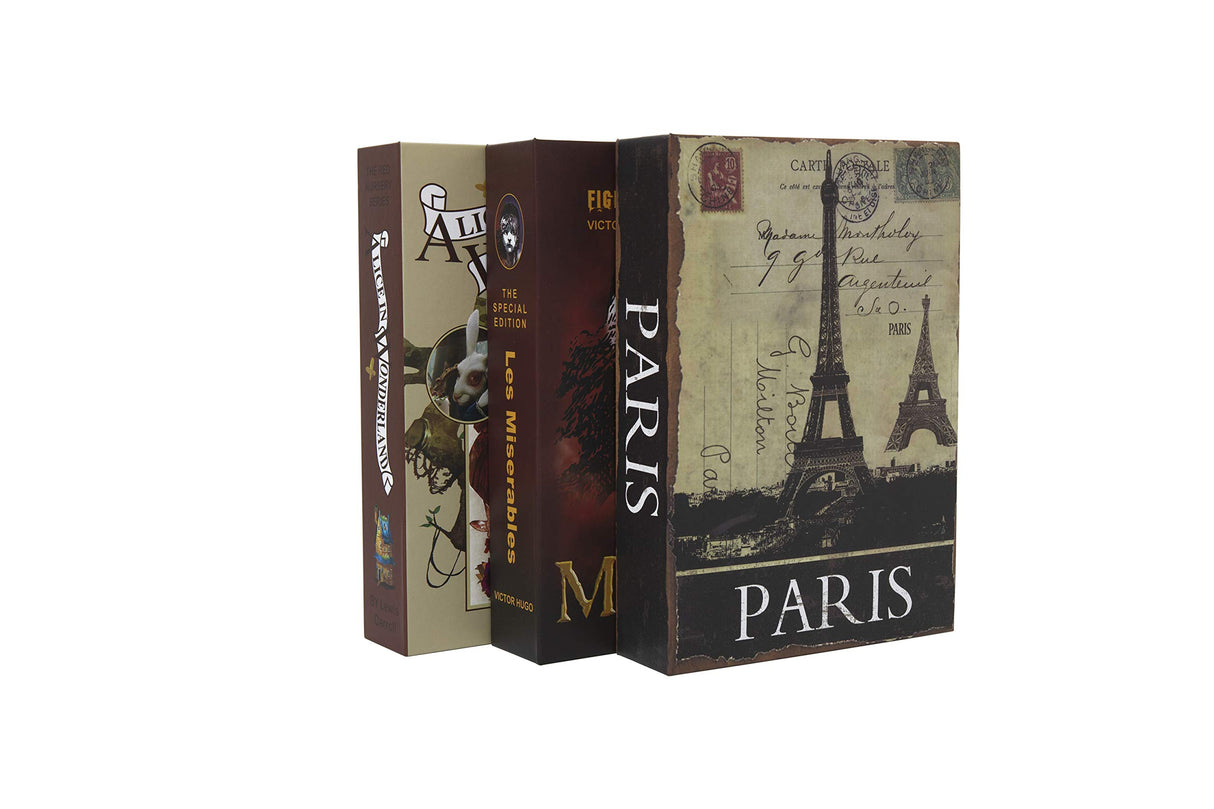 Chinoiserie Diversion Book Safe Storage Box (Size 8.7"×6"×2") With Security Combination Lock, Chinese style Ornaments Secret Hidden Safe (The Art of War - Combination Lock) PACOLO