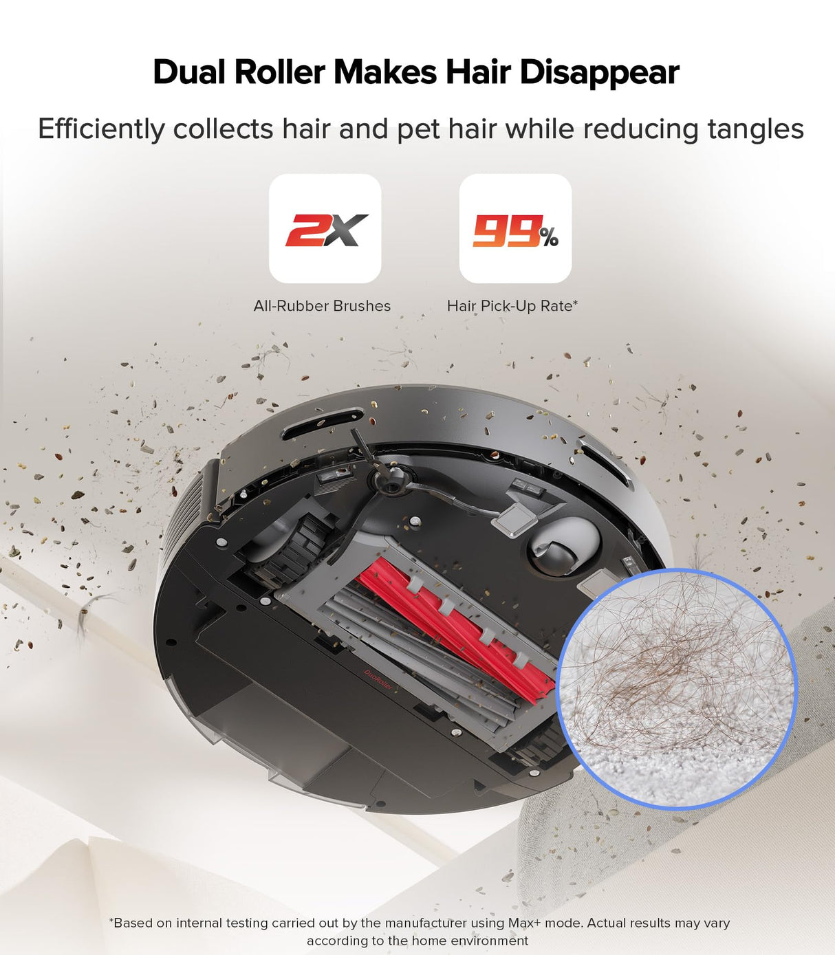 roborock Q5 Max+ Robot Vacuum with Self-Empty Dock, Upgraded from Q5+, 5500 Pa Suction, DuoRoller Brush, Hands-Free Cleaning for up to 7 Weeks, PreciSense LiDAR Navigation, App & Voice Control roborock