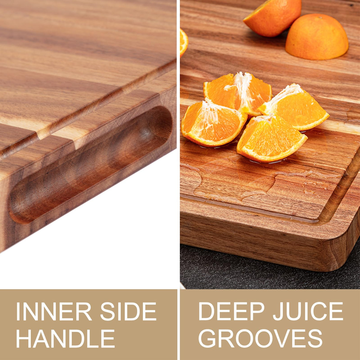 24 Inch XXL Countertop Cutting Boards, Extra Large Chopping Board for Kitchen, Butcher Block Carving Board for BBQ, Turkey, Meat, Large Charcuterie GAOMON