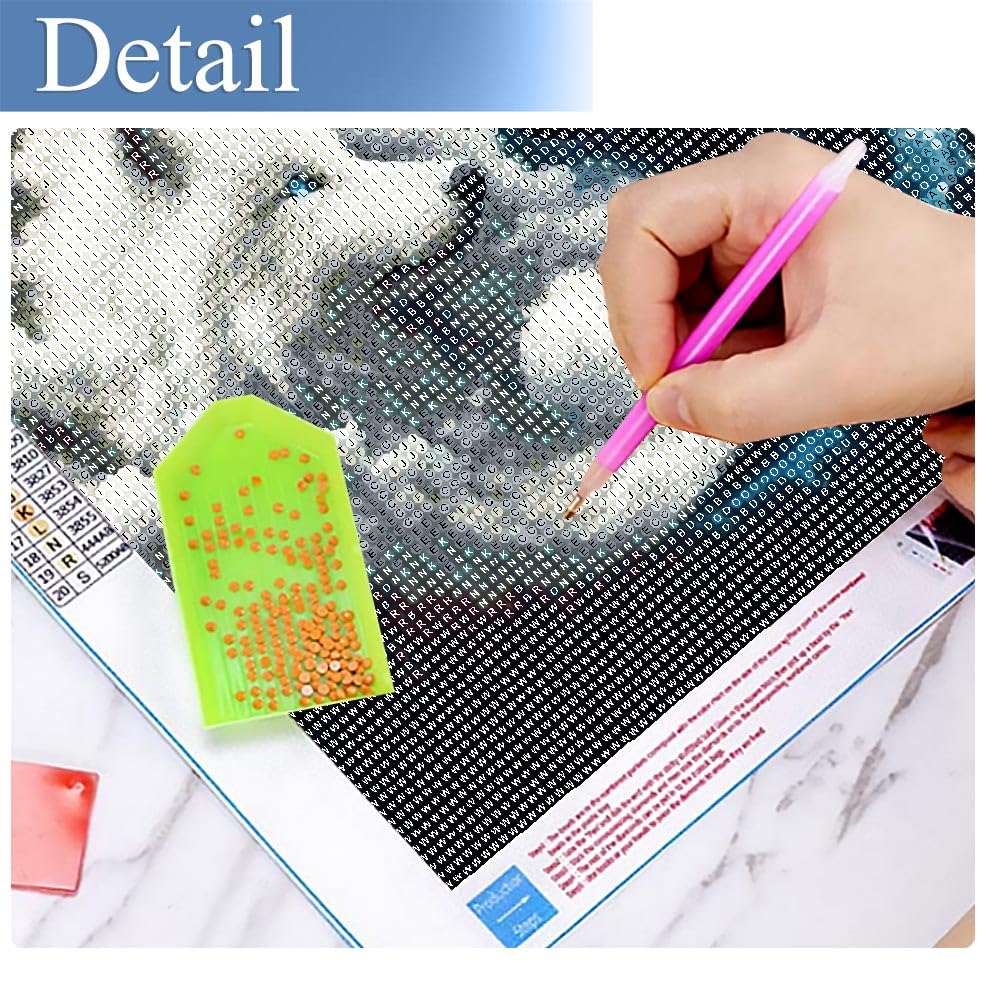 JFYHAB DIY 5D Fox Diamond Painting Kits for Adults Diamond Art Taichi Fox Diamond Painting Full Drill Crystal Rhinestone Embroidery Craft Kits White Black Fox for Home Wall Decor Gifts 12x12inch JFYHAB