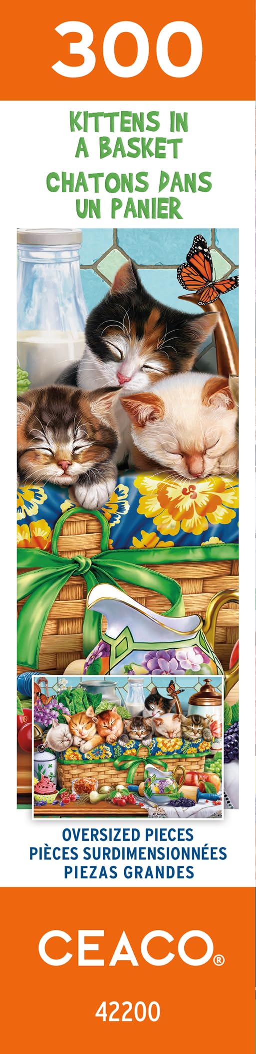 Ceaco - Kittens in a Basket - 300 Piece Jigsaw Puzzle Ceaco