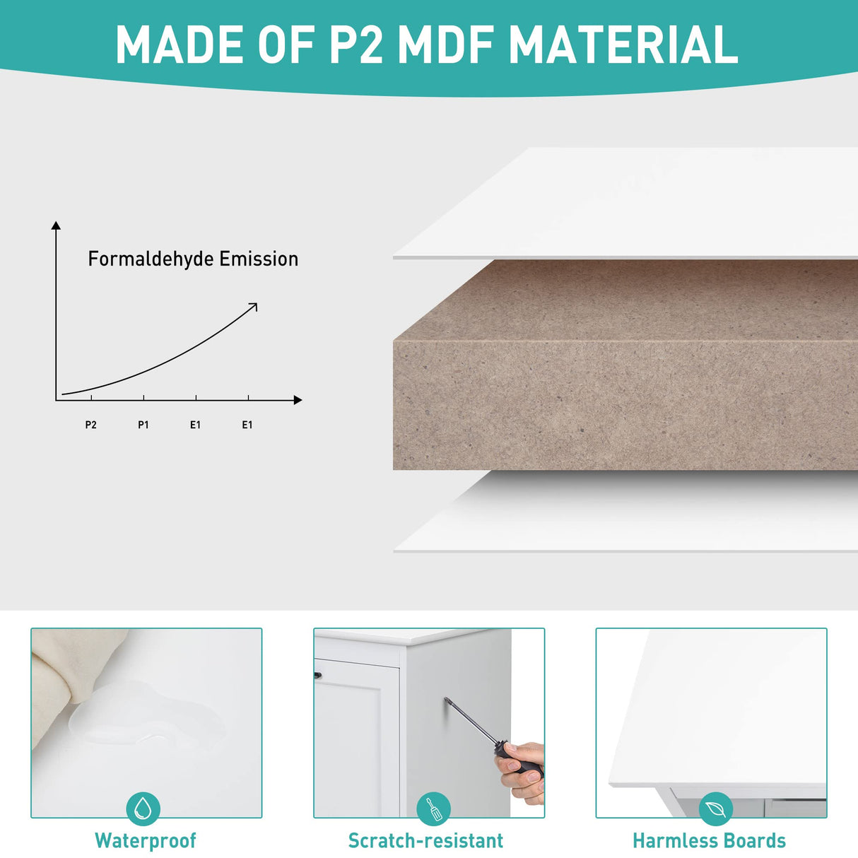 JAXPETY Tilt Out Trash Cabinet Kitchen Trash Can Holder Wood Laundry Hamper Recycling Trash Cabinet with Angle Adjustable Door, White JAXPETY