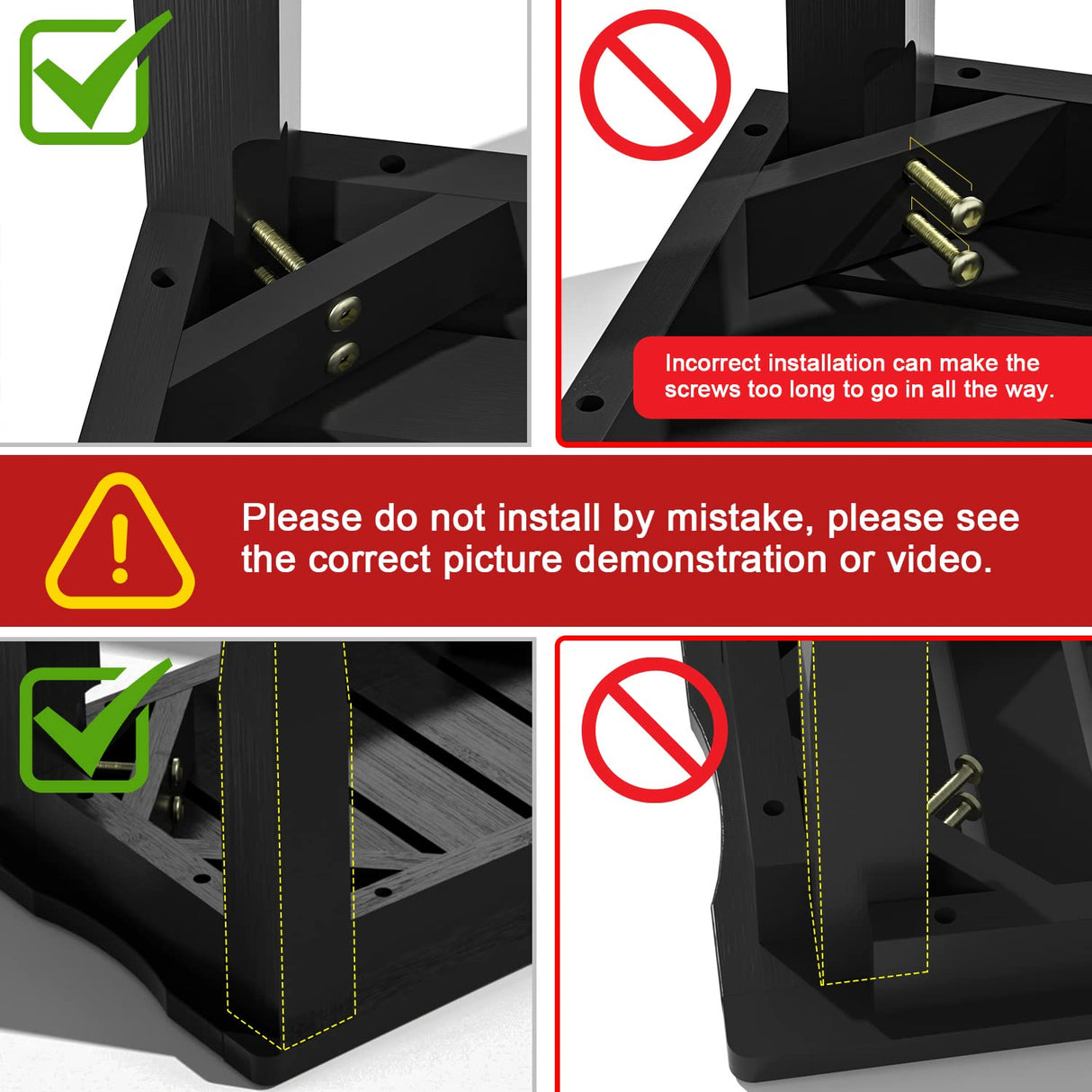 Bamboo Shower Bench & Stool Waterproof - Wood Shower Bench with Storage Shelf for Inside Shower(Black) Domax