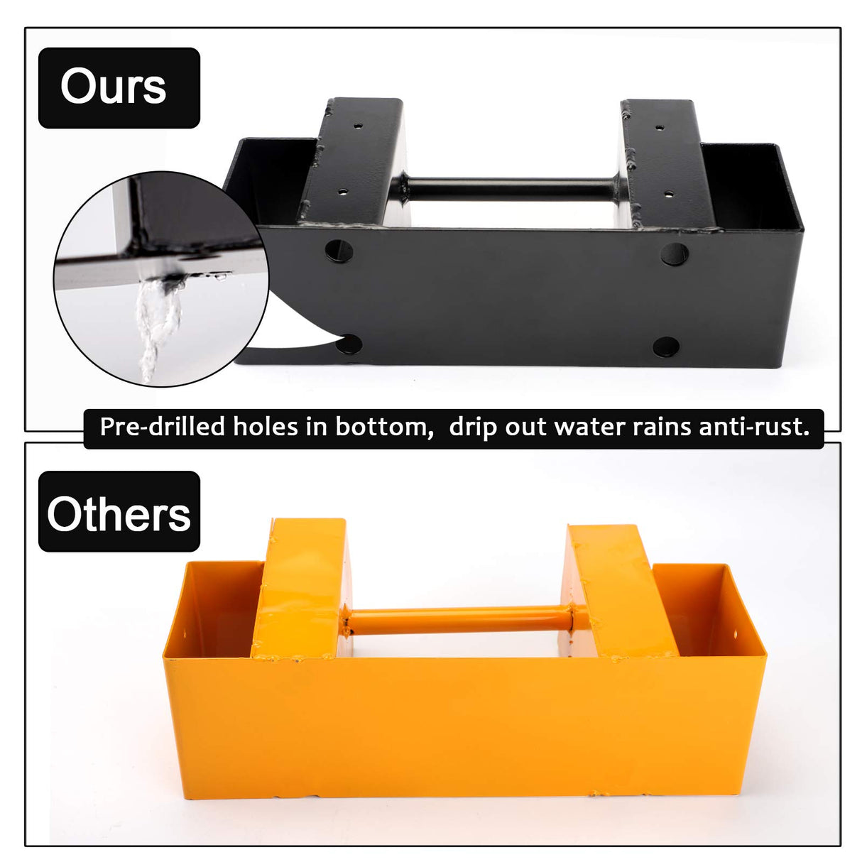 MOFEEZ Outdoor Firewood Log Storage Rack Bracket Kit,Fireplace Wood Storage Holder-Adjustable to Any Length MOFEEZ