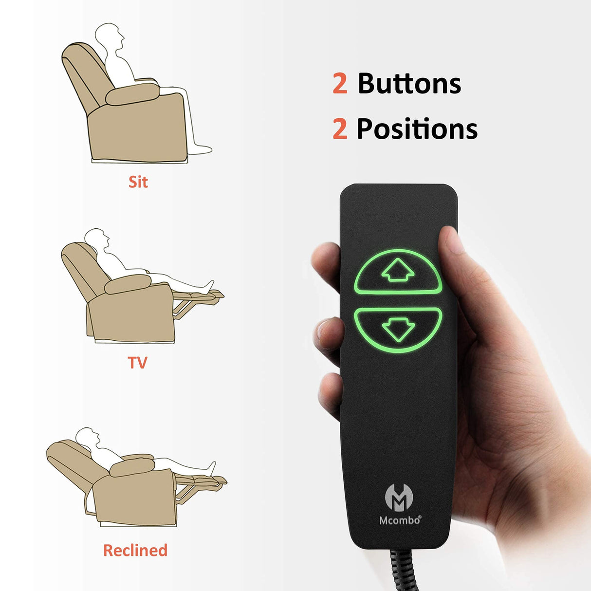 MCombo Zero Gravity Power Recliner Chair with Heat and Vibration Massage, Reclining Chair with USB & Type C Ports, Cup Holders for Living Room, Fabric 8015 (Beige) MCombo