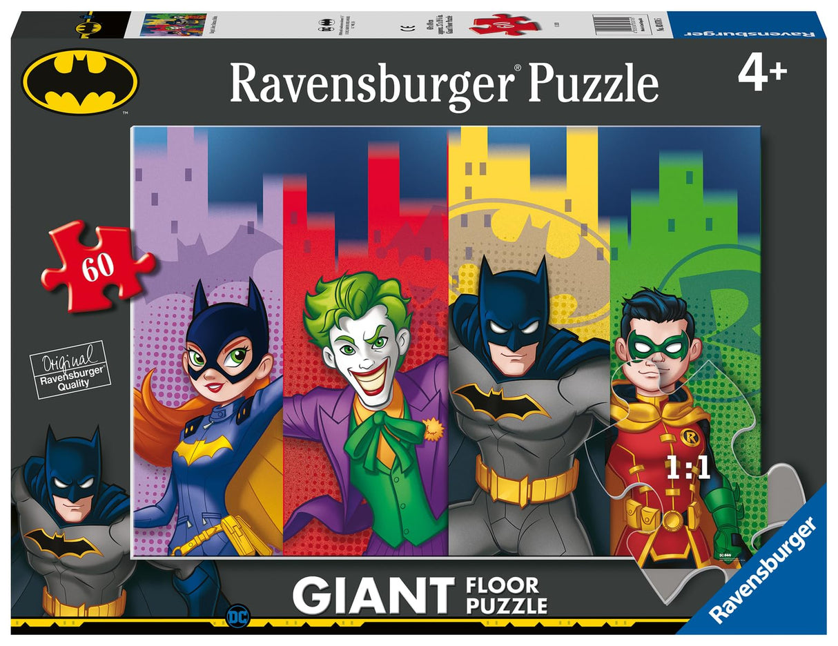 Ravensburger Batman 60 Piece Giant Floor Puzzle for Kids - Every Piece is Unique, Pieces Fit Together Perfectly Ravensburger