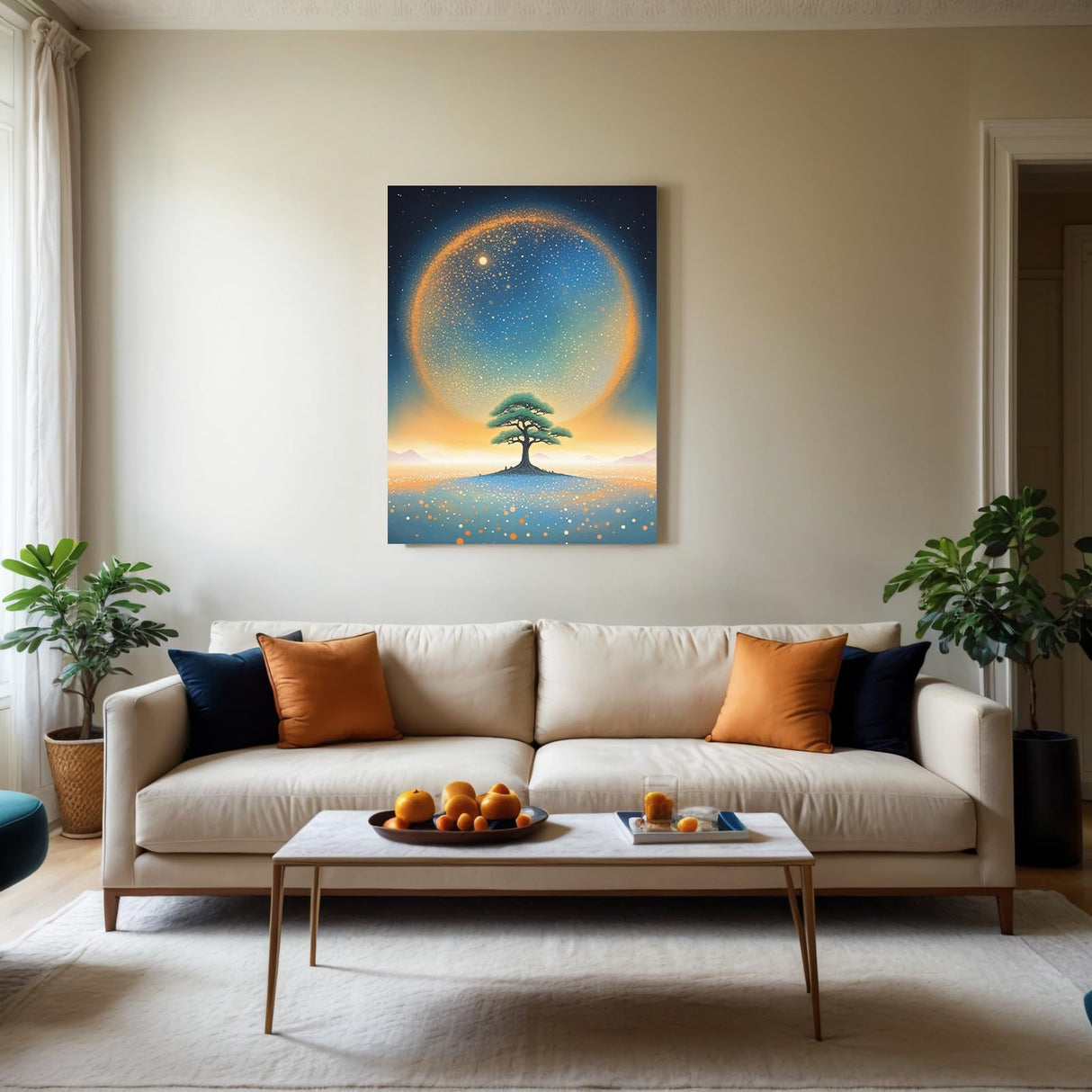 Chionox Moon Diamond Art Kits for Adults,Moon Diamond Painting Kits for Adults Beginners,5D Round Full Drill Diamond Art Tree Craft for Home Wall Decor 12x16 inch Chionox