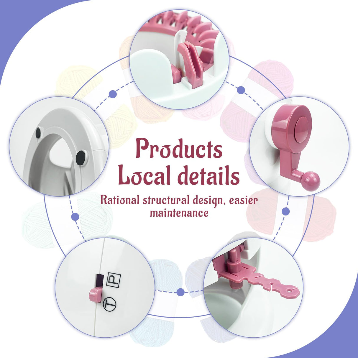 SENTRO Knitting Machine, 22 Needles Knitting Machines for Kids, Crochet Knitting Machine Kit for Sock/Hat/Pumpkin FYGAIN