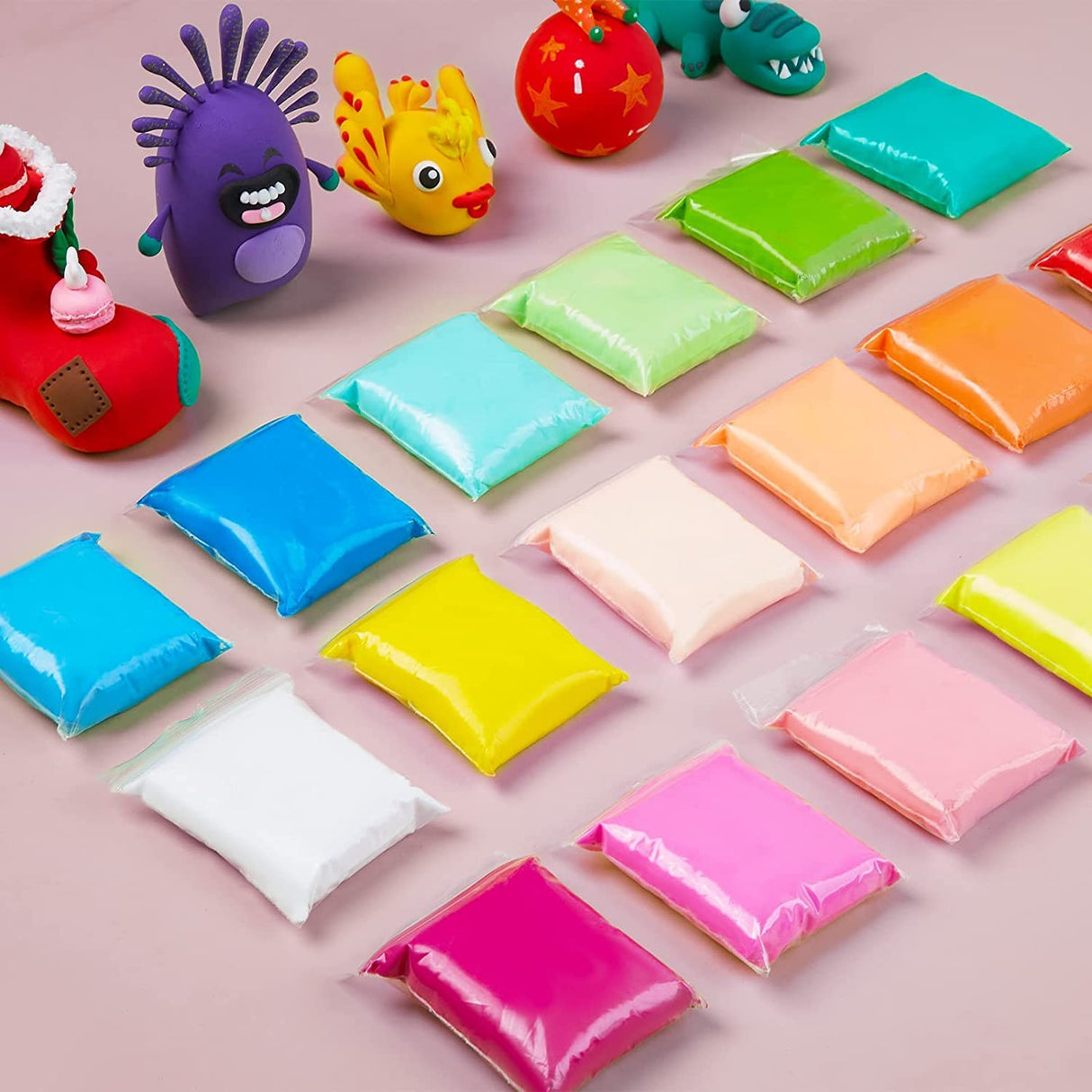 EDIFON Air Dry Clay Kit, 36 Colors Modeling Clay with Tools, Ultra Light, Safe and Non-Toxic, Ideal Gift for Kids (36 Colors+ Tools) EDIFON