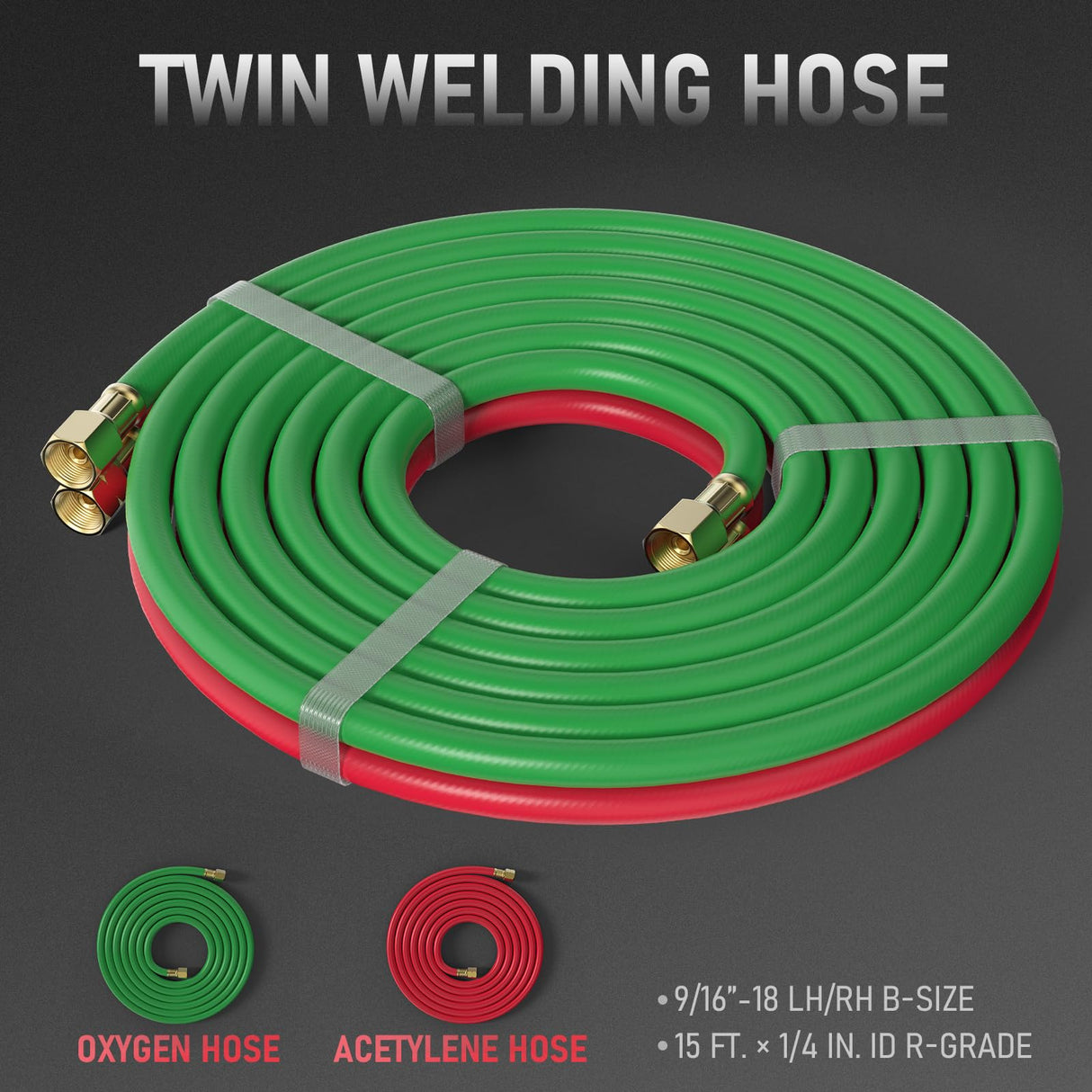 YESWELDER Oxygen & Acetylene Torch Kit, Welding Cutting Torch Kit, Gas Cutting Torch with Regulator Nozzles Hose Goggles YESWELDER